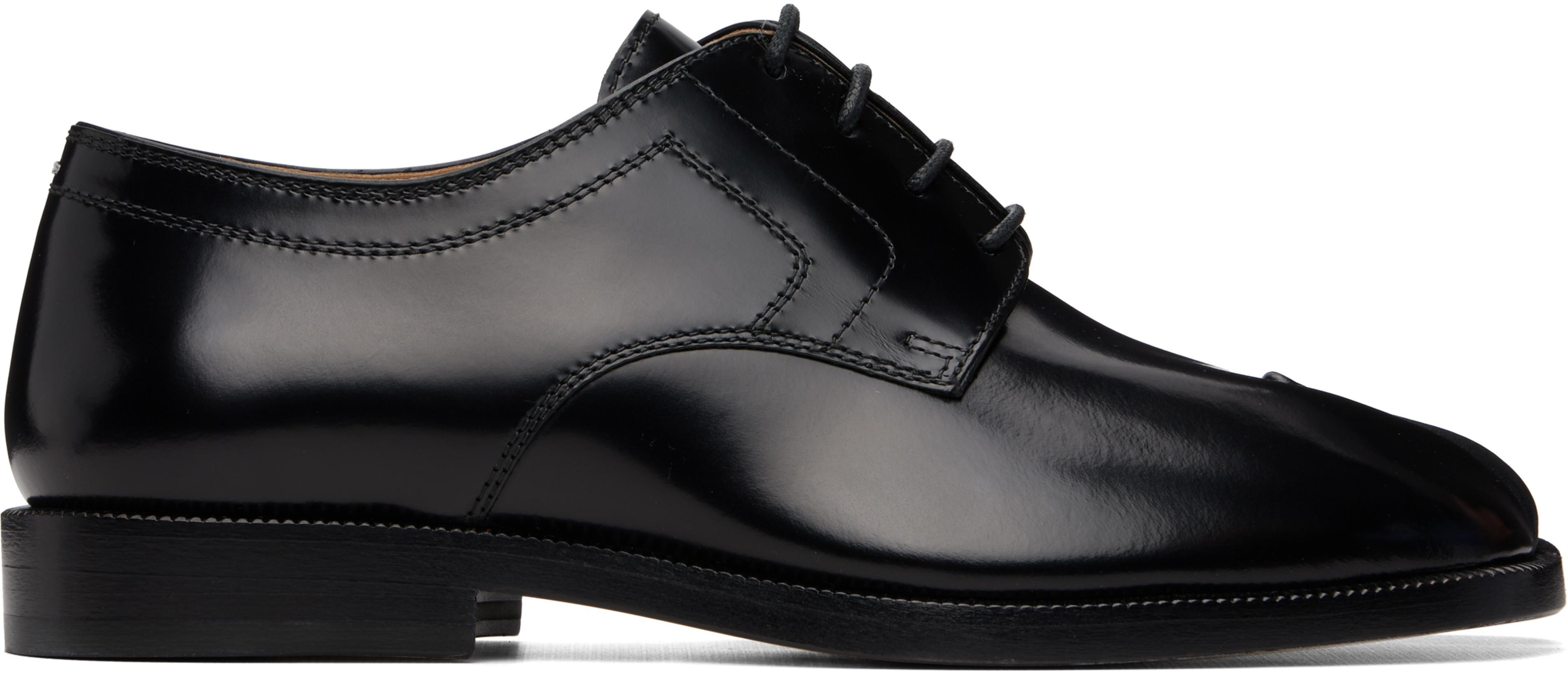 Black Tabi Lace-Up Derbys by MAISON MARGIELA