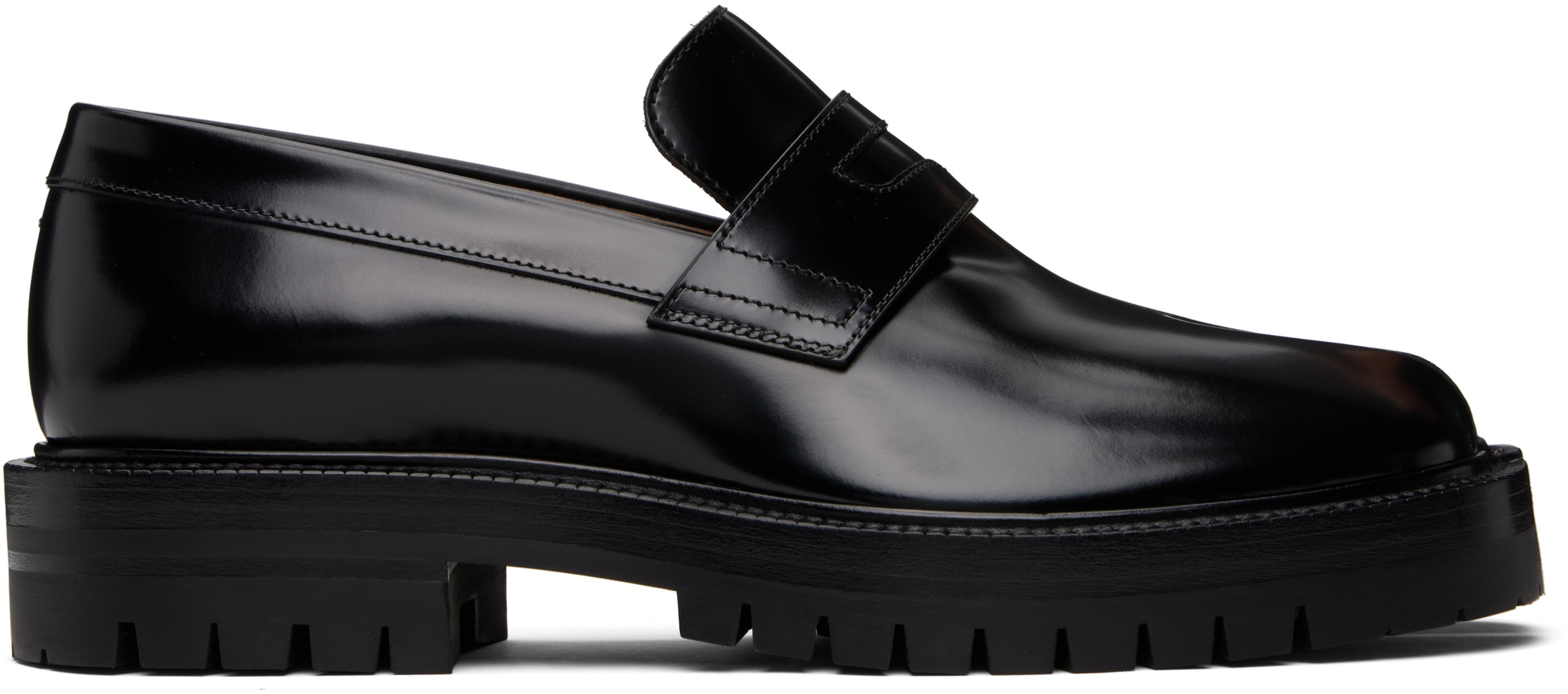 Black Tabi Loafers by MAISON MARGIELA