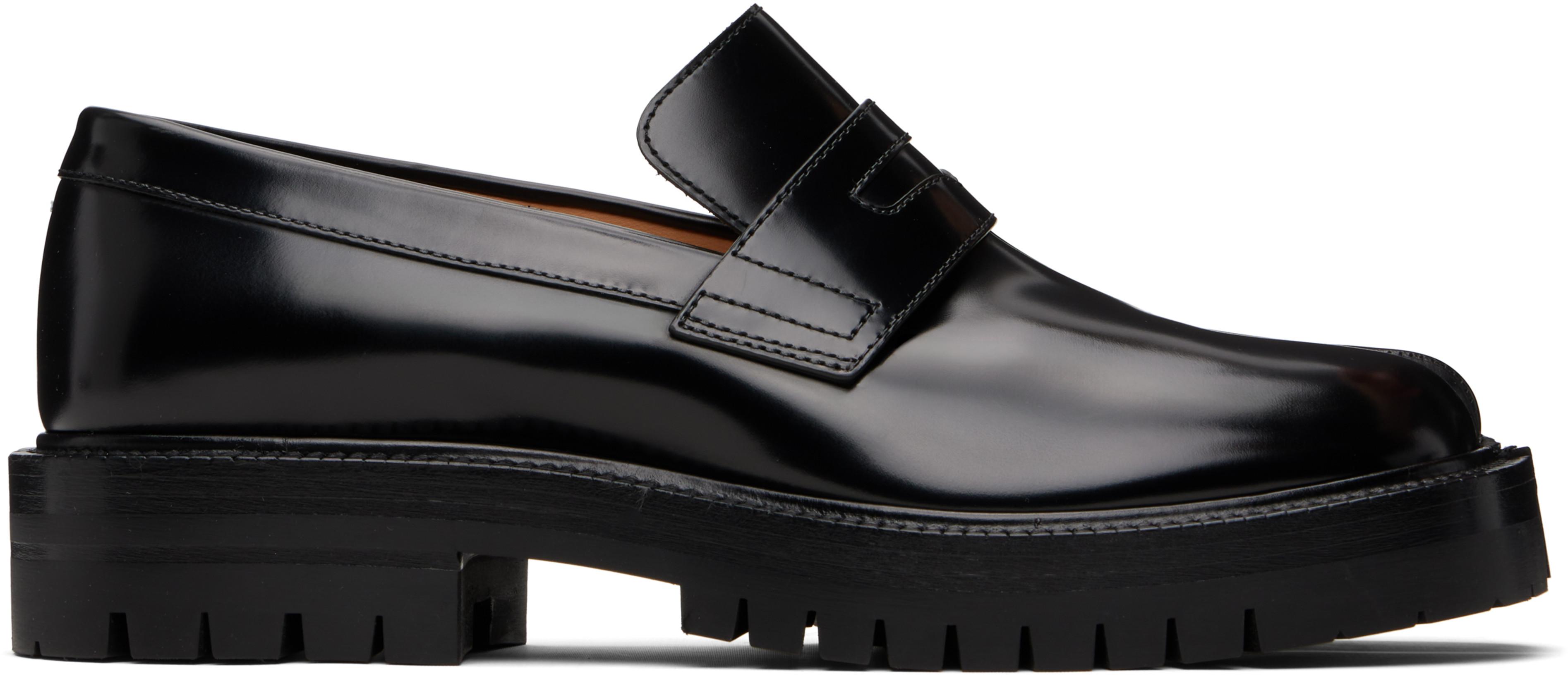 Black Tabi Loafers by MAISON MARGIELA