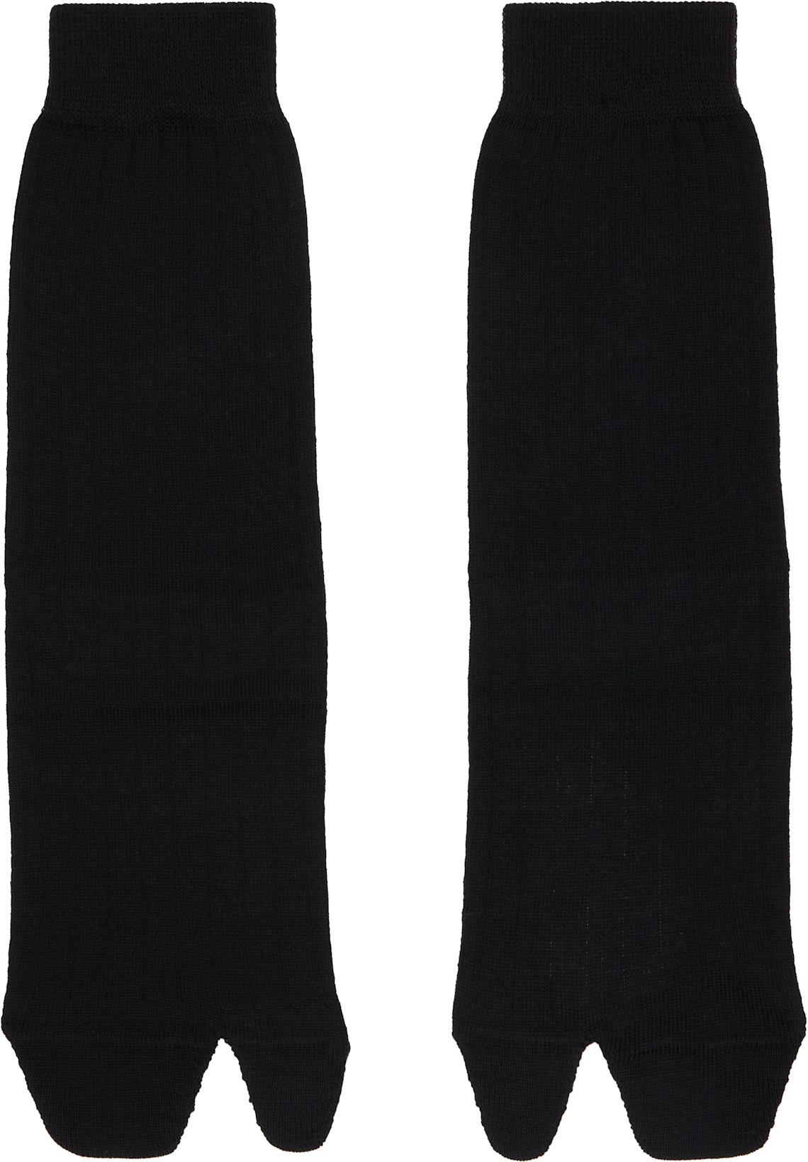 Black Tabi Socks by MAISON MARGIELA