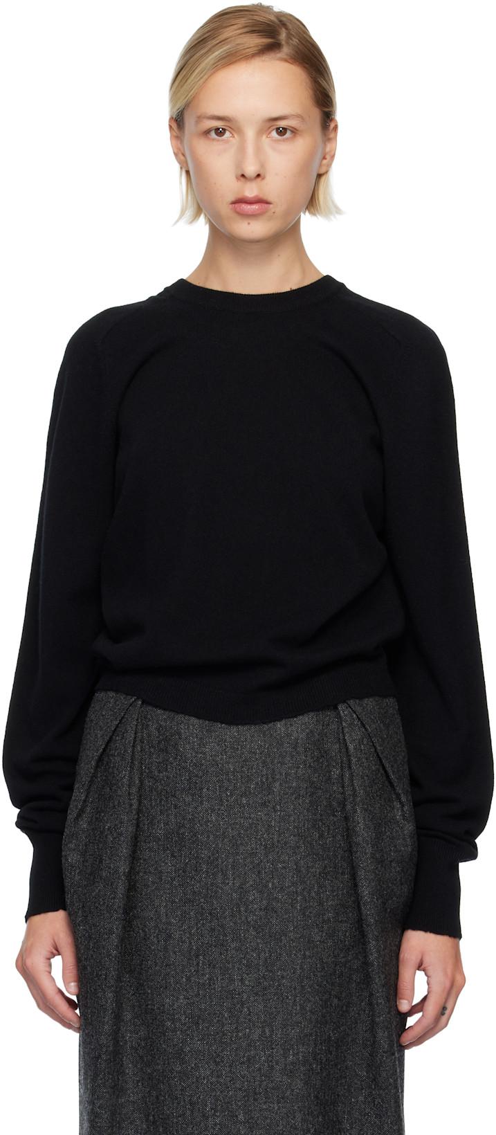 Black Wool Knit Sweater by MAISON MARGIELA