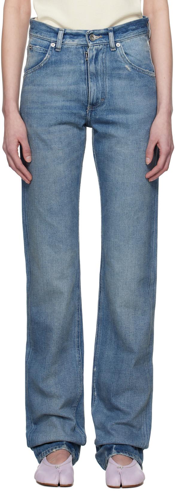 Blue 5 Pockets Jeans by MAISON MARGIELA