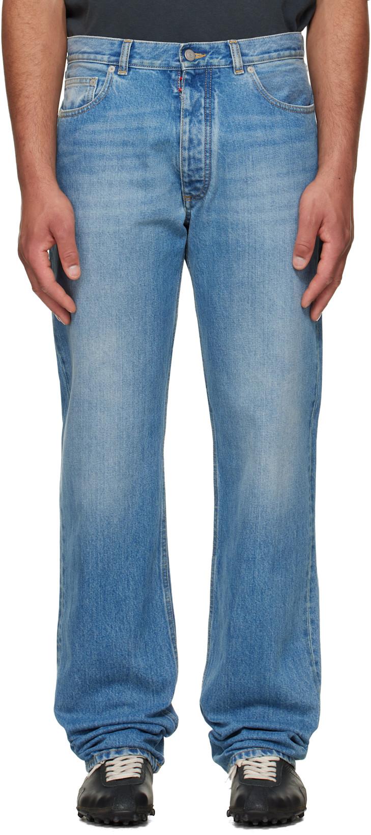 Blue 5 Pockets Jeans by MAISON MARGIELA