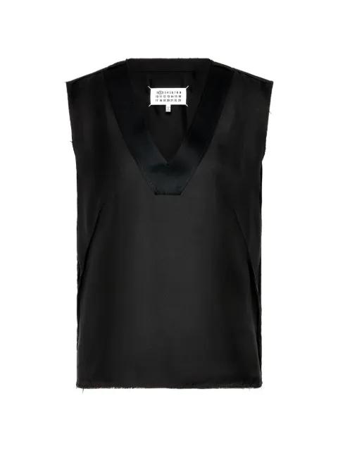 Bonded Creases sleeveless top by MAISON MARGIELA