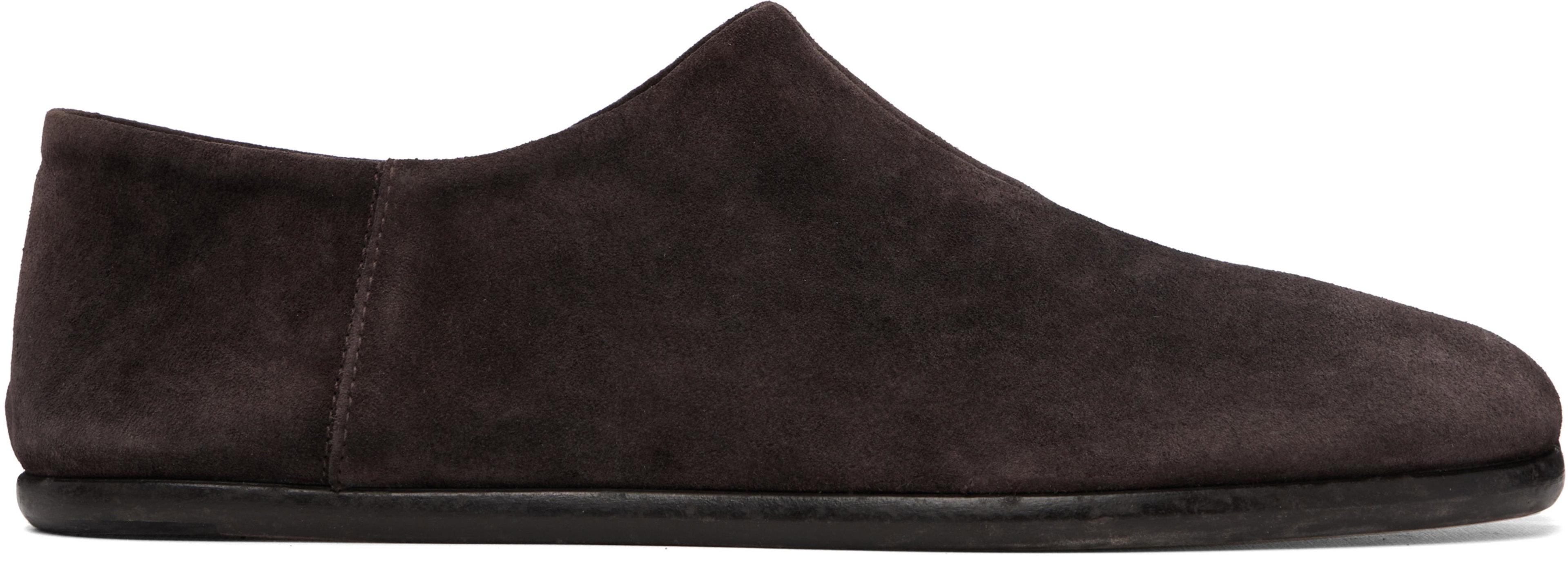 Brown Tabi Babouche Loafers by MAISON MARGIELA