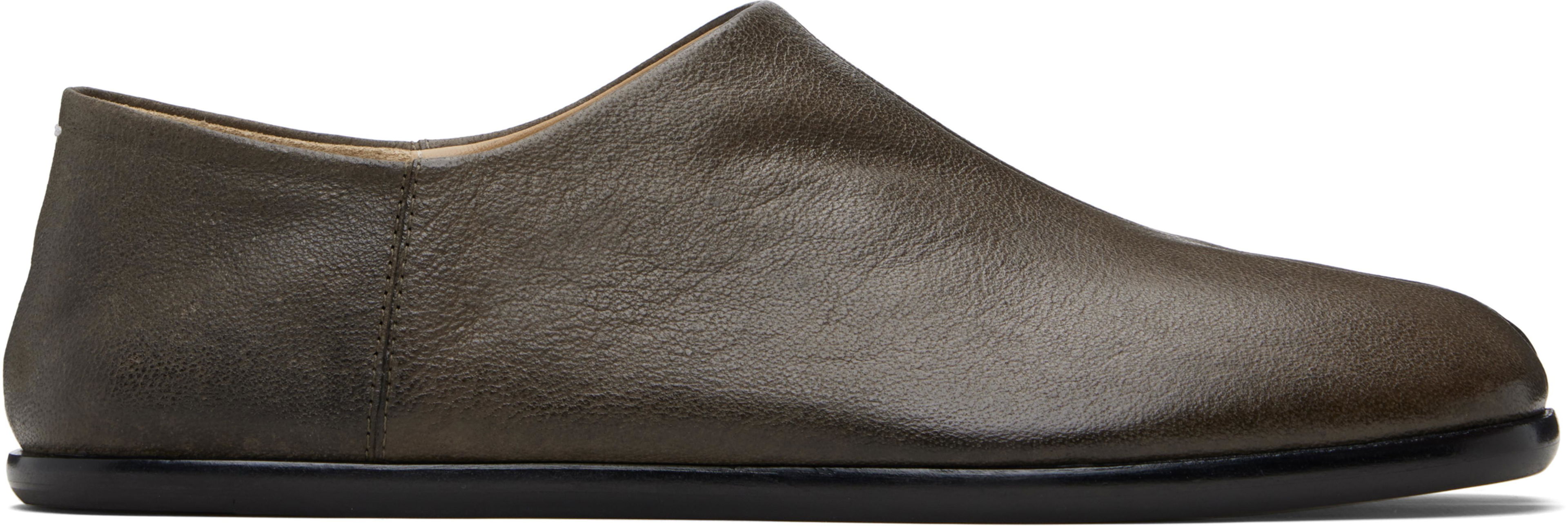 Brown Tabi Babouches Loafers by MAISON MARGIELA