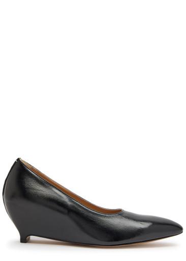 Court 55 heelless wedge pumps by MAISON MARGIELA