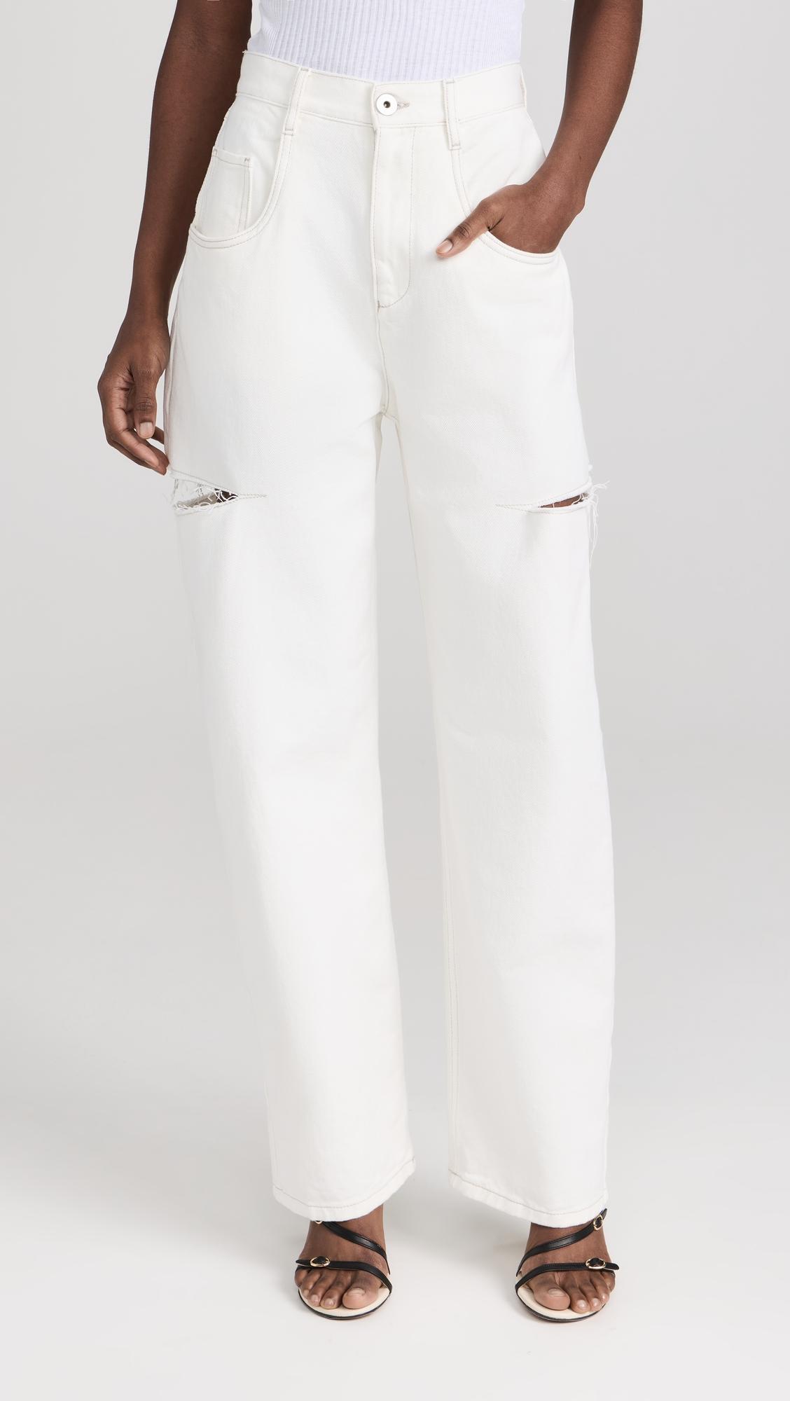 Denim Jeans with Slash Details by MAISON MARGIELA