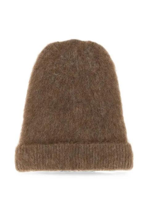 Four Stitches brushed-finish beanie hat by MAISON MARGIELA