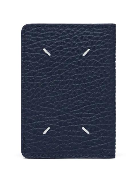 Four Stitches grained card holder by MAISON MARGIELA