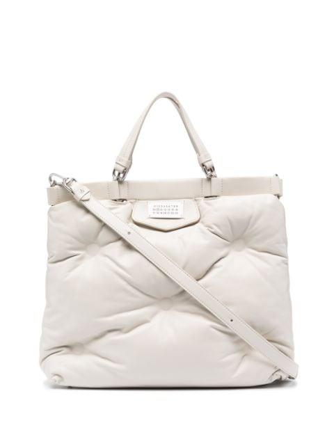 Glam Slam number patch tote bag by MAISON MARGIELA