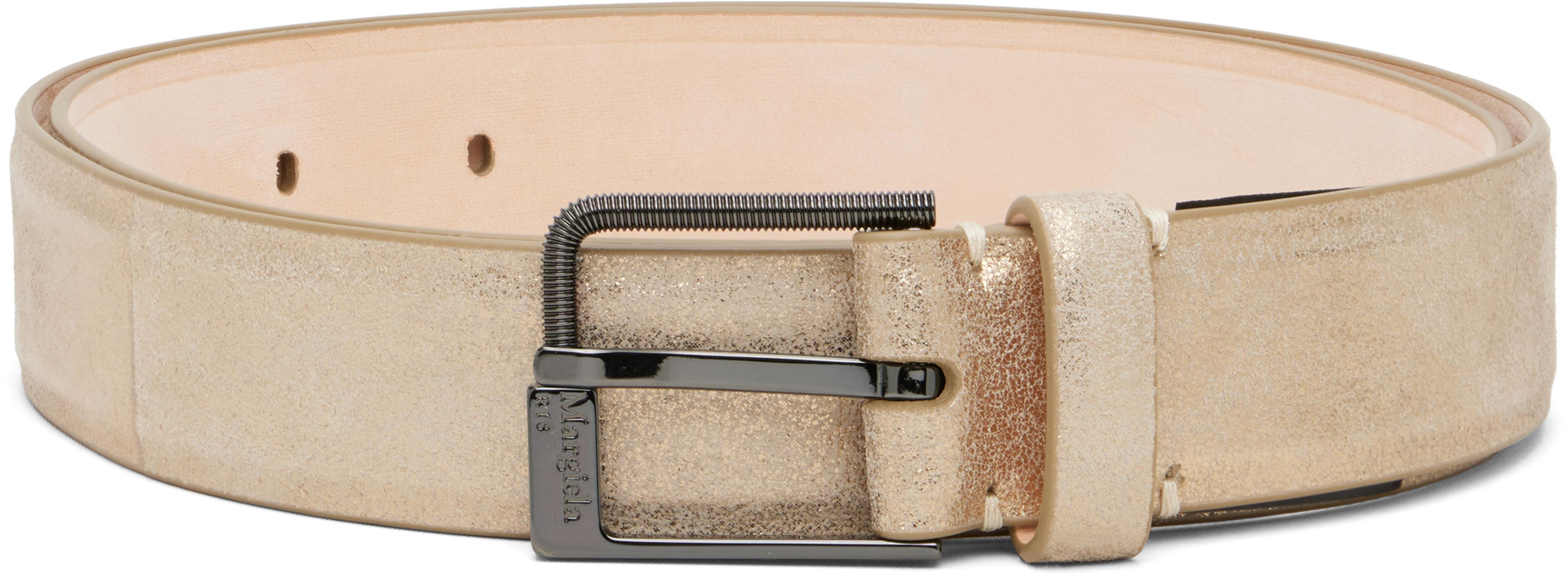 Gold 30 MM Belt by MAISON MARGIELA