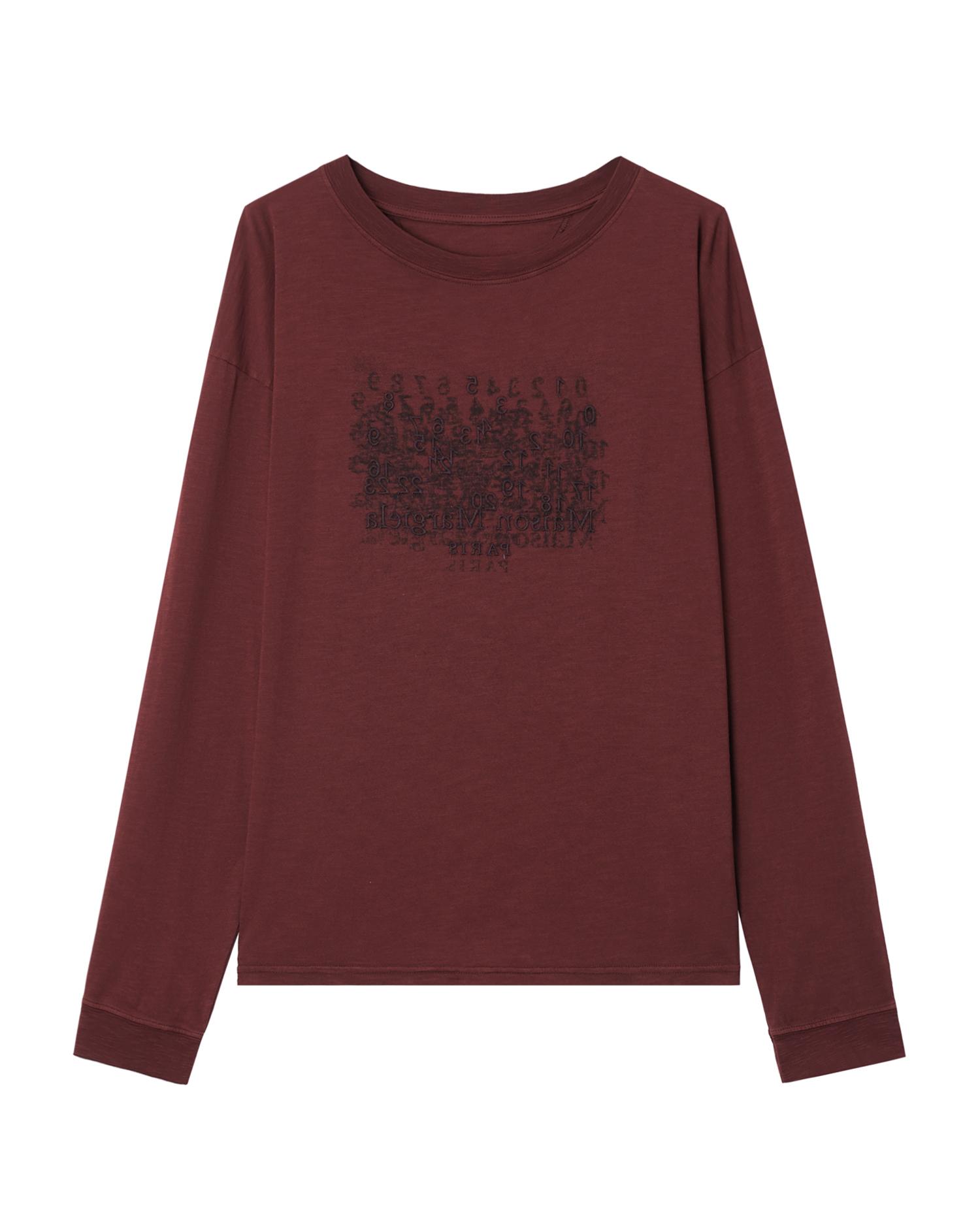 Graphic long-sleeve tee by MAISON MARGIELA