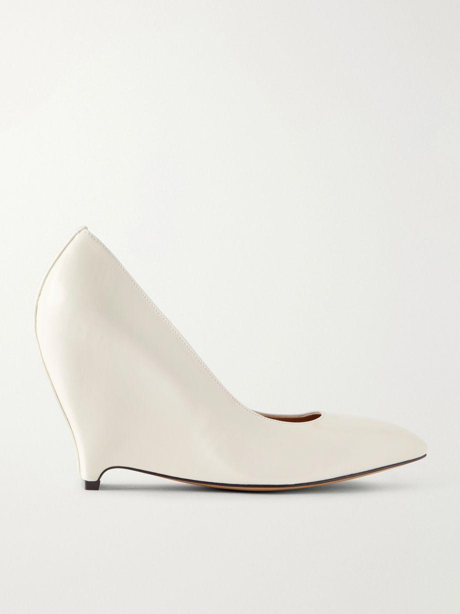 Heel-less leather pumps by MAISON MARGIELA