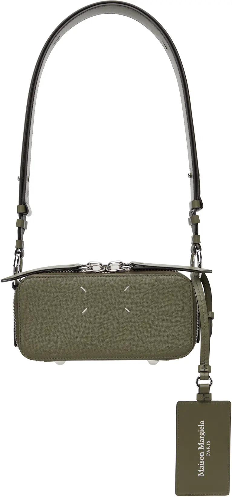 Khaki Small Doll Camera Bag by MAISON MARGIELA Khaki Small Doll Camera Bag by MAISON MARGIELA
