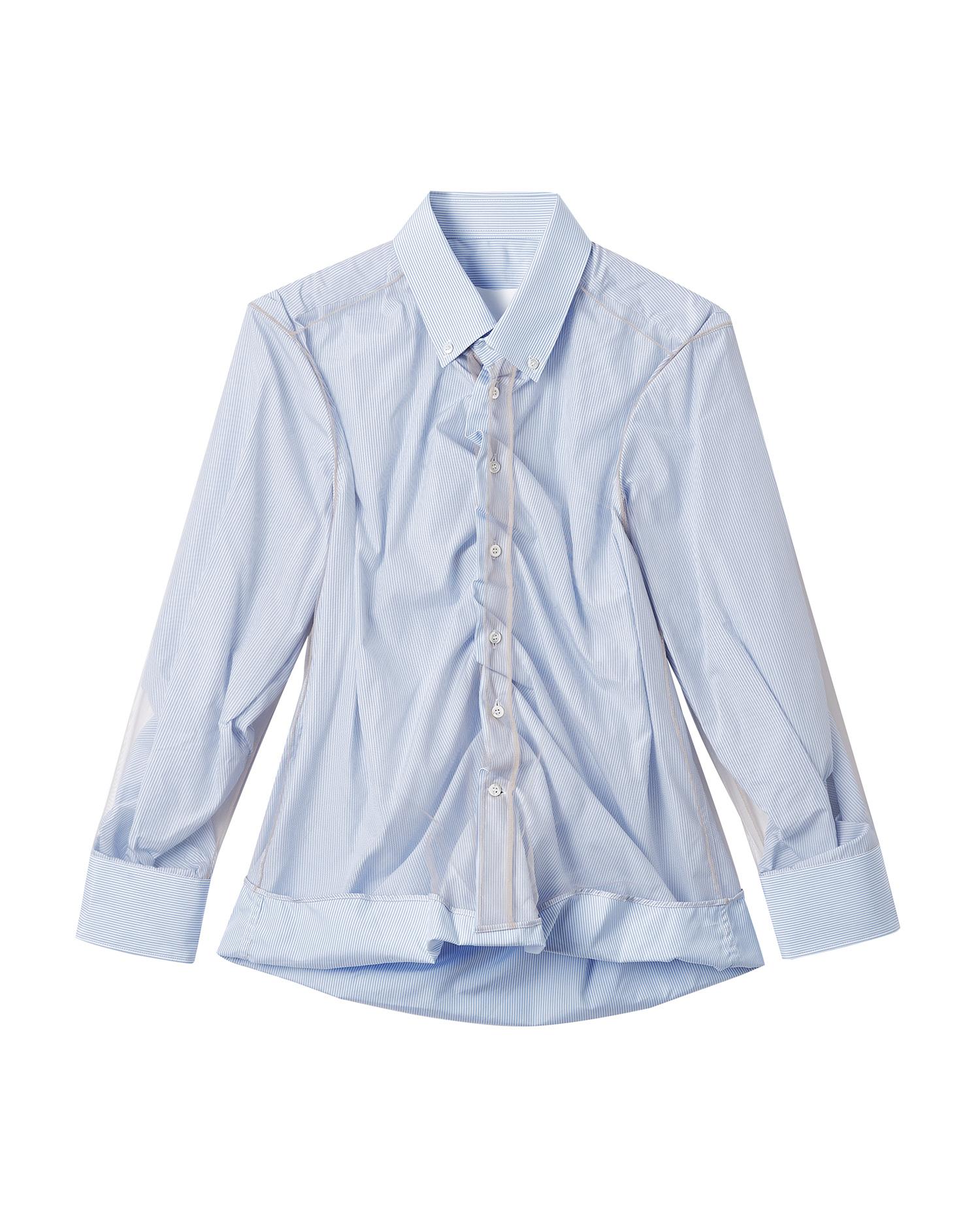 Lace wrapped shirt by MAISON MARGIELA