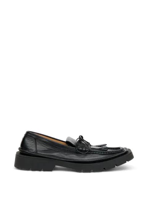 Level fringed leather loafers by MAISON MARGIELA