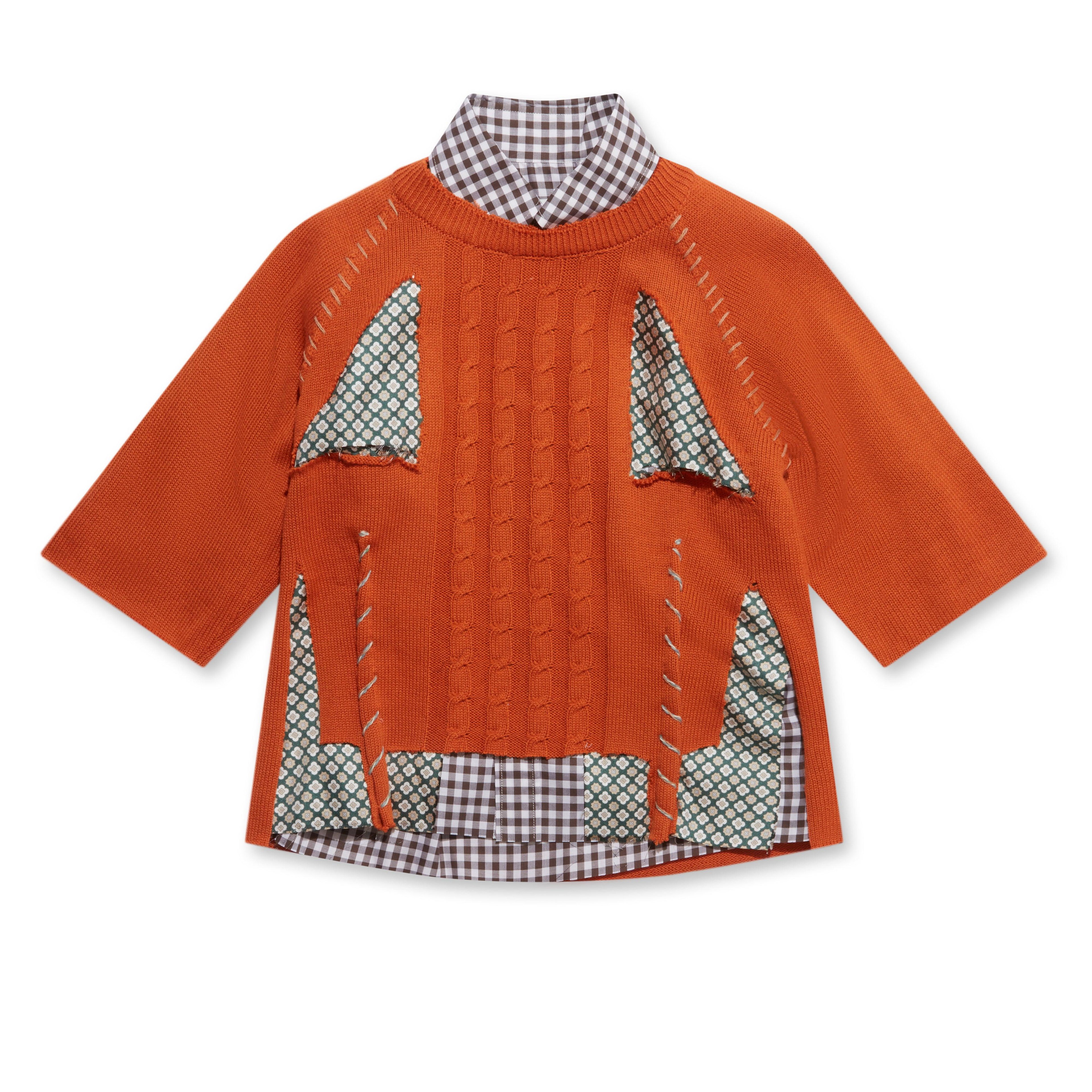 MAISON MARGIELA - Women's Short-Sleeved Shirt - (Orange) by MAISON MARGIELA