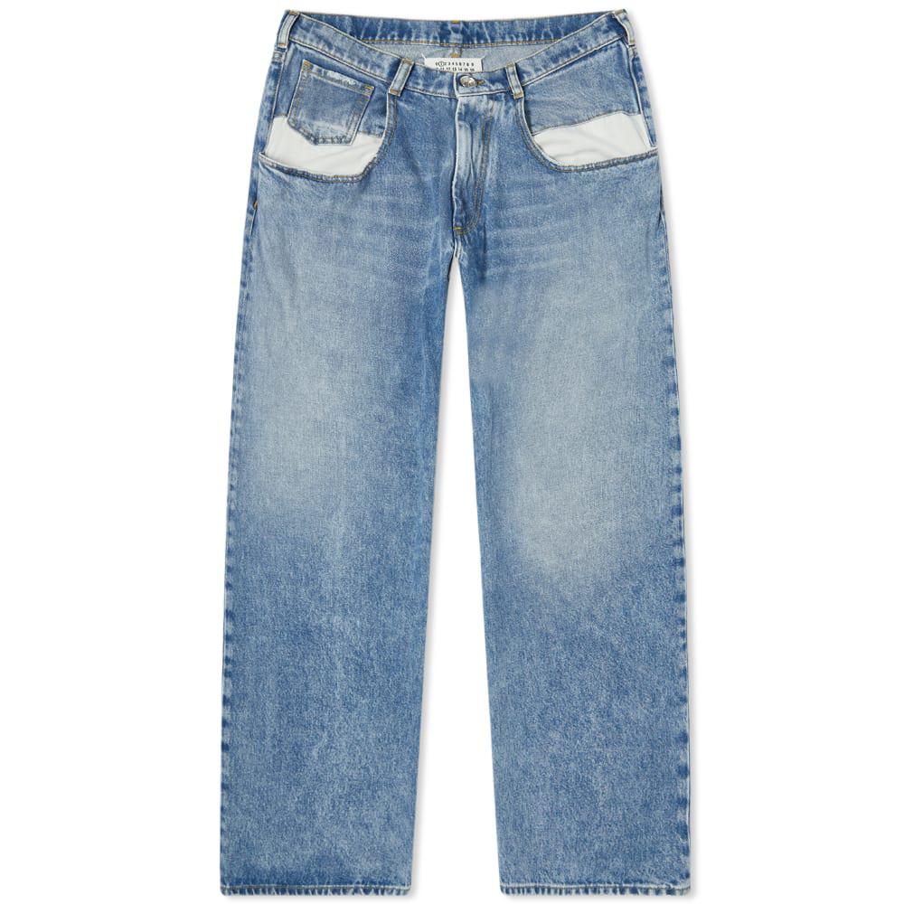 Maison Margiela 5 Pockets Contrast Boyfriend Jeans by MAISON MARGIELA