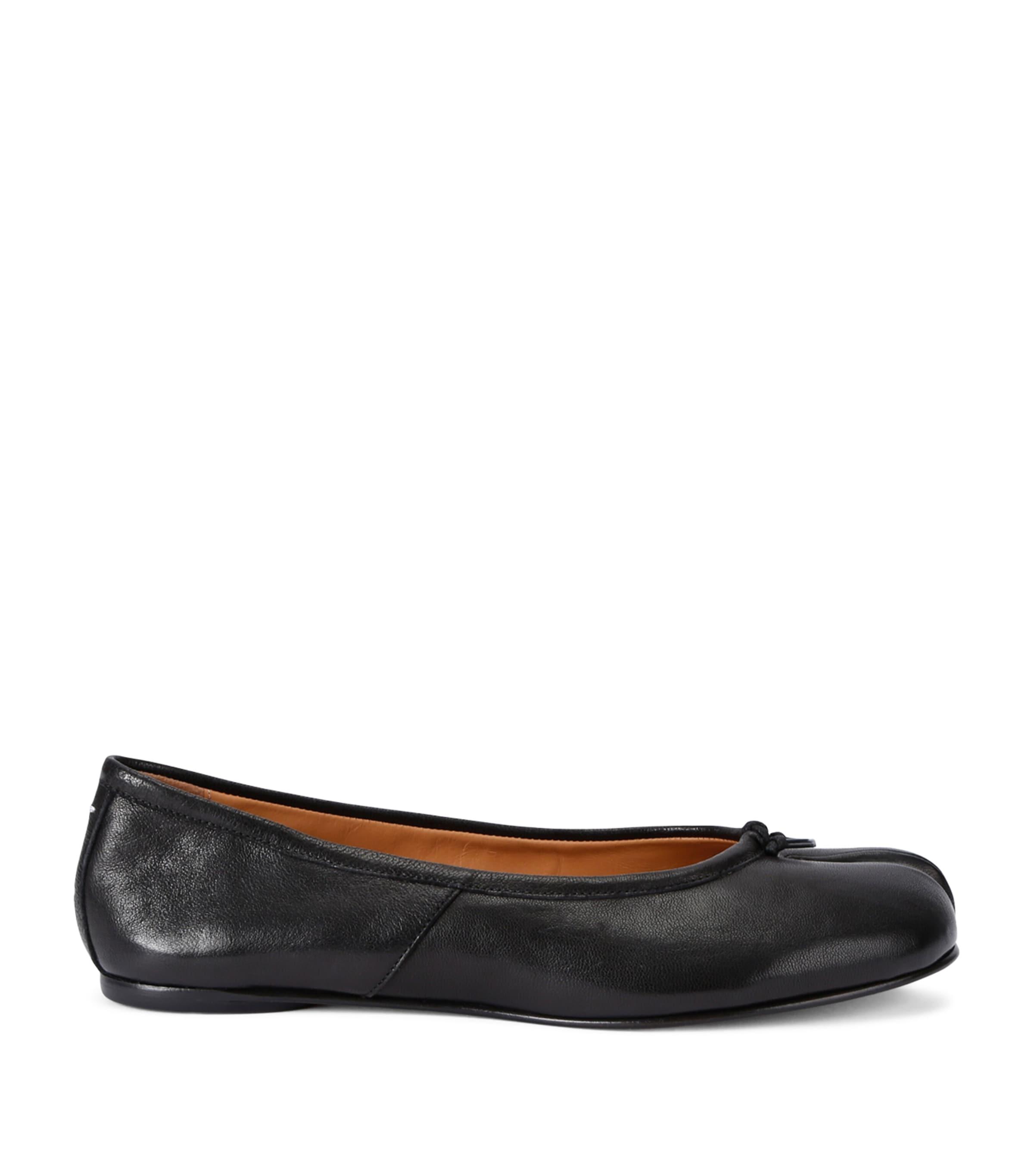 Maison Margiela Leather Tabi Ballerina Flats by MAISON MARGIELA
