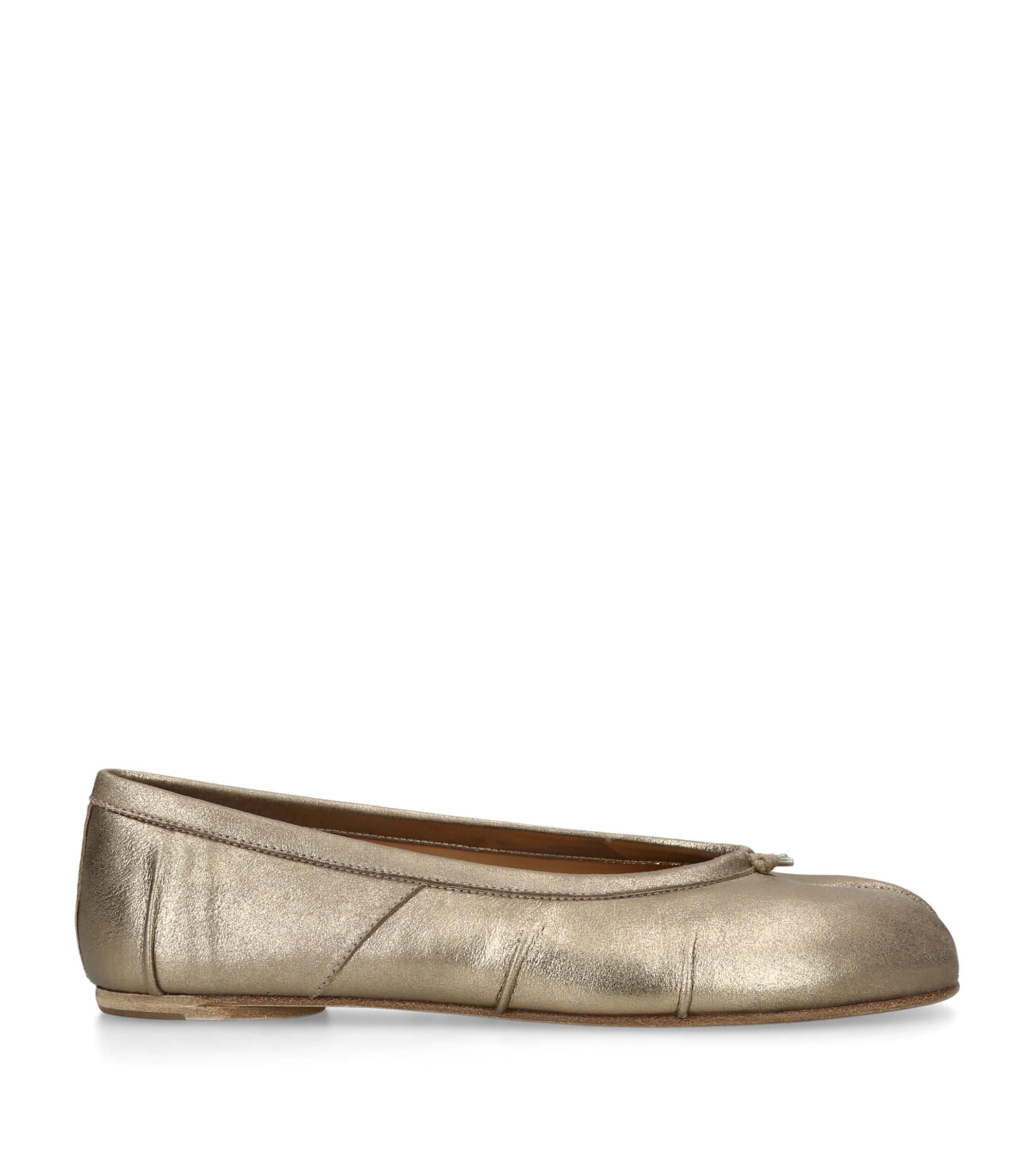 Maison Margiela Leather Tabi Ballet Flats by MAISON MARGIELA