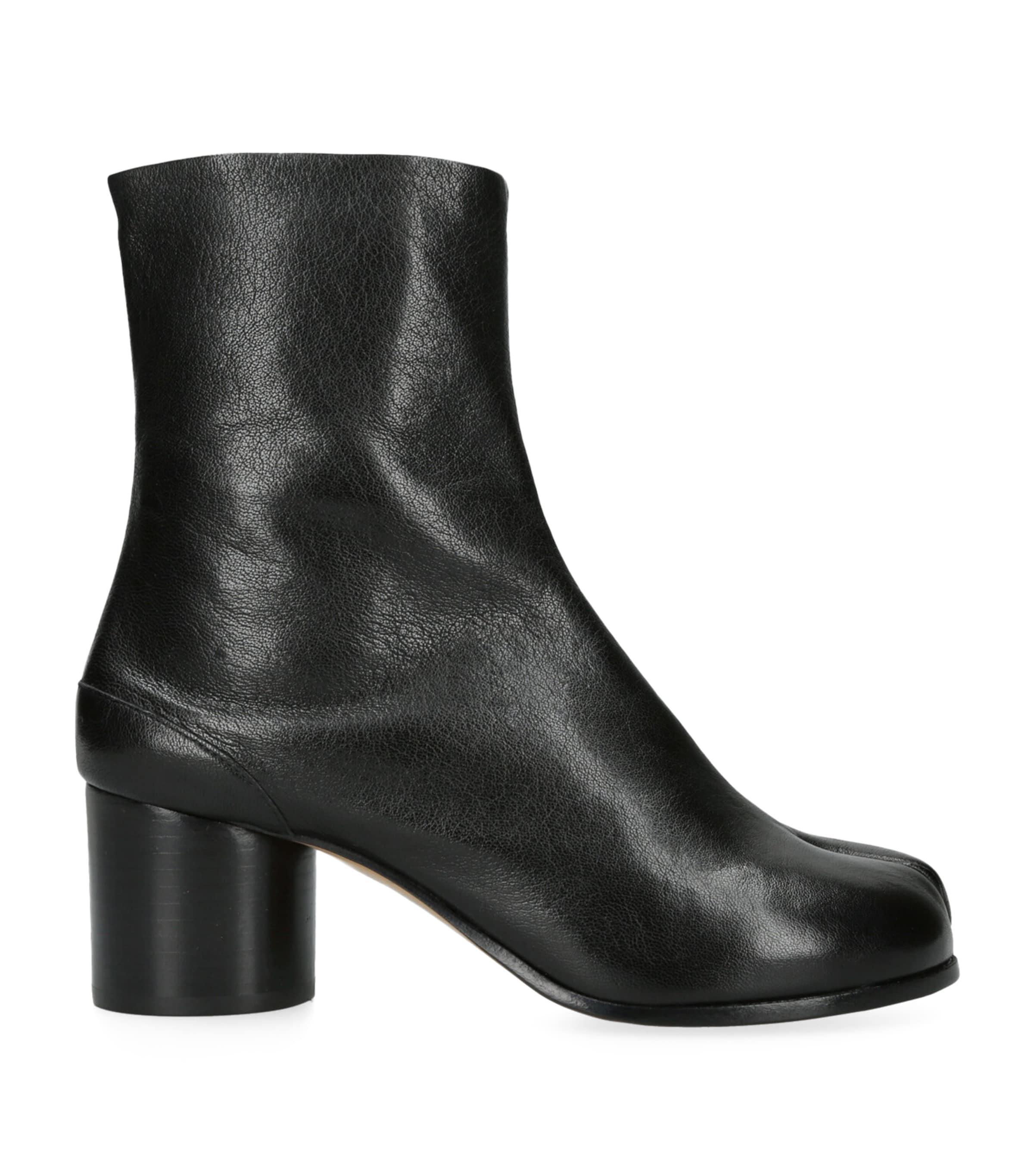 Maison Margiela Leather Tabi Boots 60 by MAISON MARGIELA