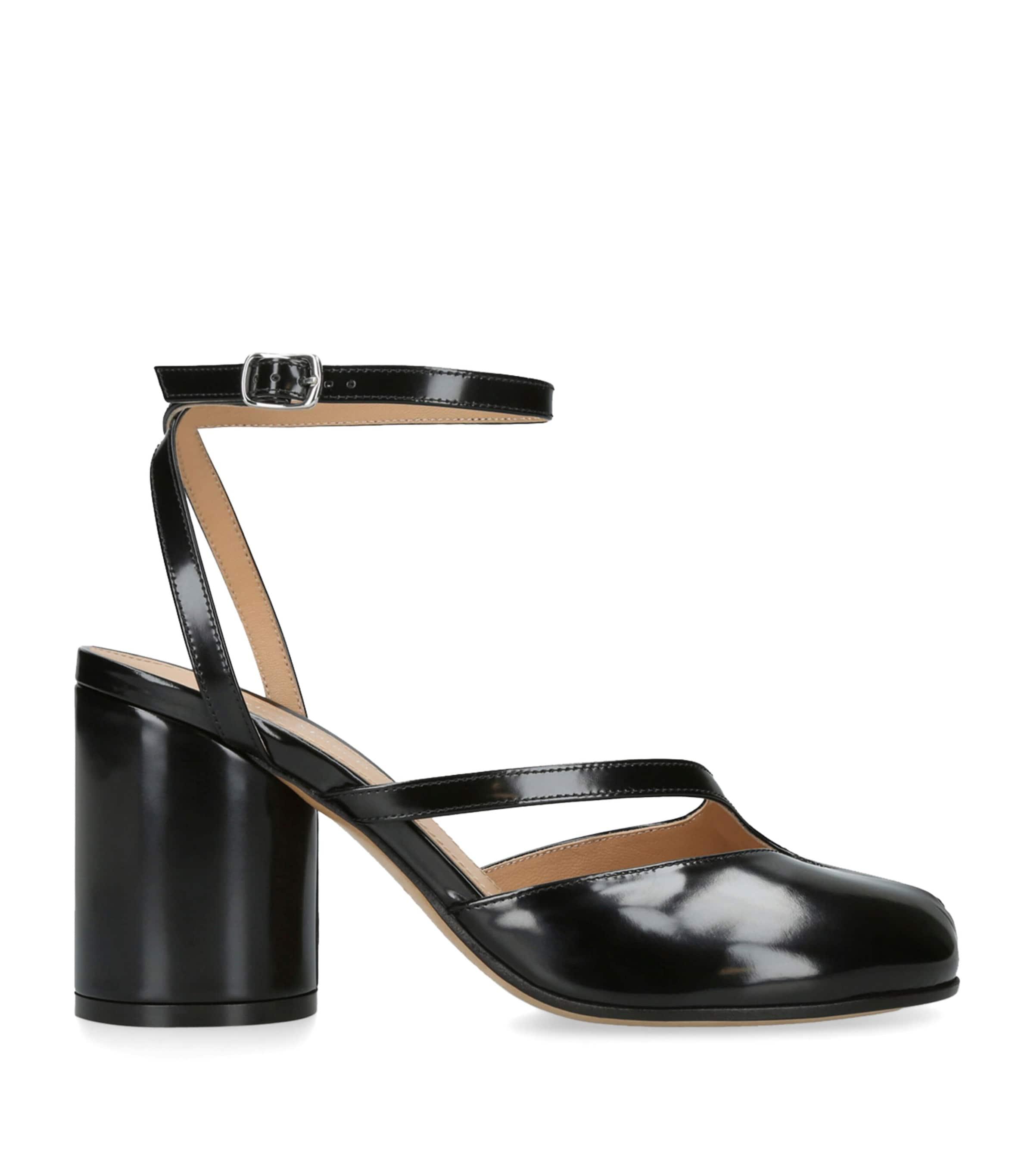 Maison Margiela Leather Tabi Pump Sandals 80 by MAISON MARGIELA