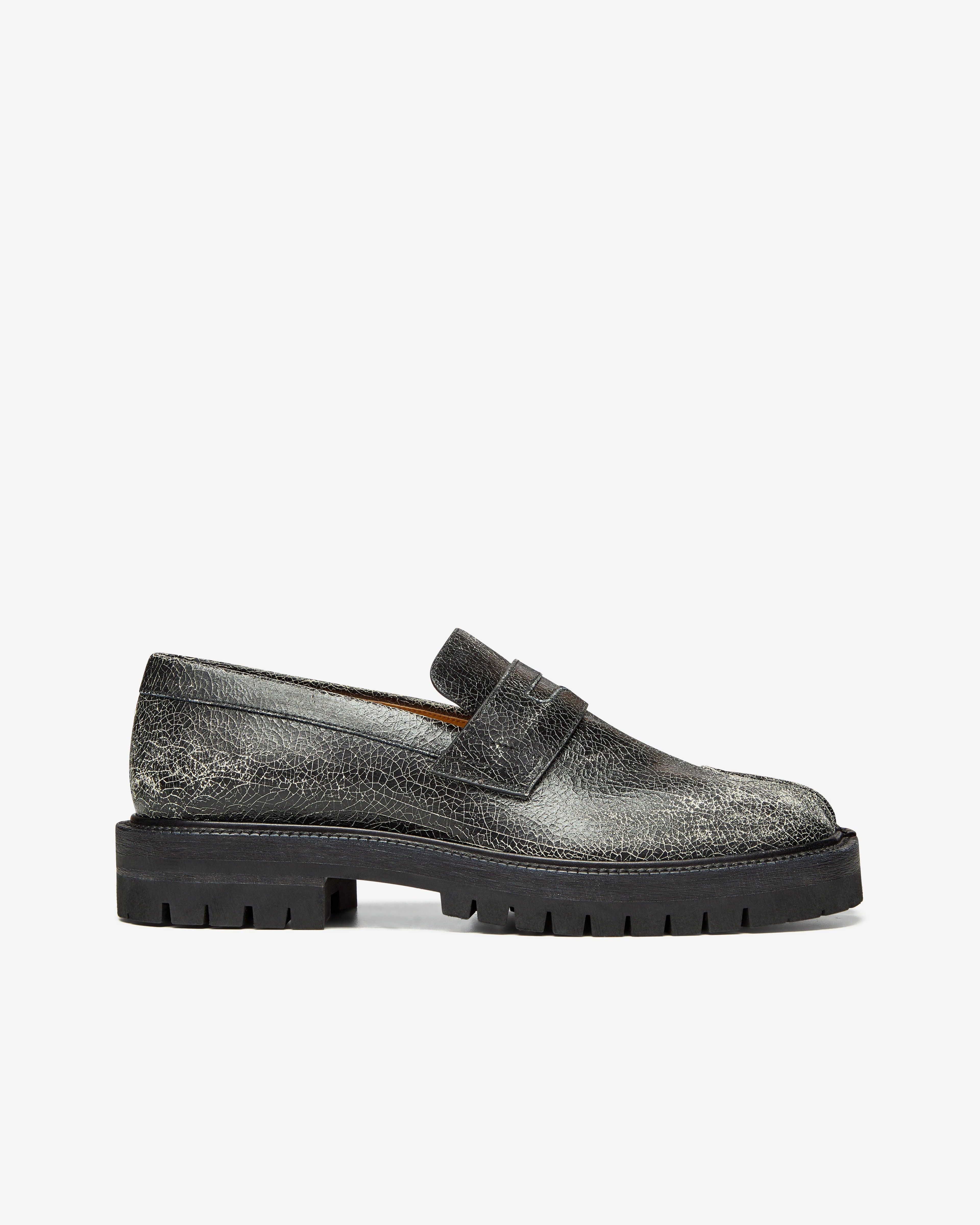 Maison Margiela - Men's Tabi Loafer - (Black/White) by MAISON MARGIELA