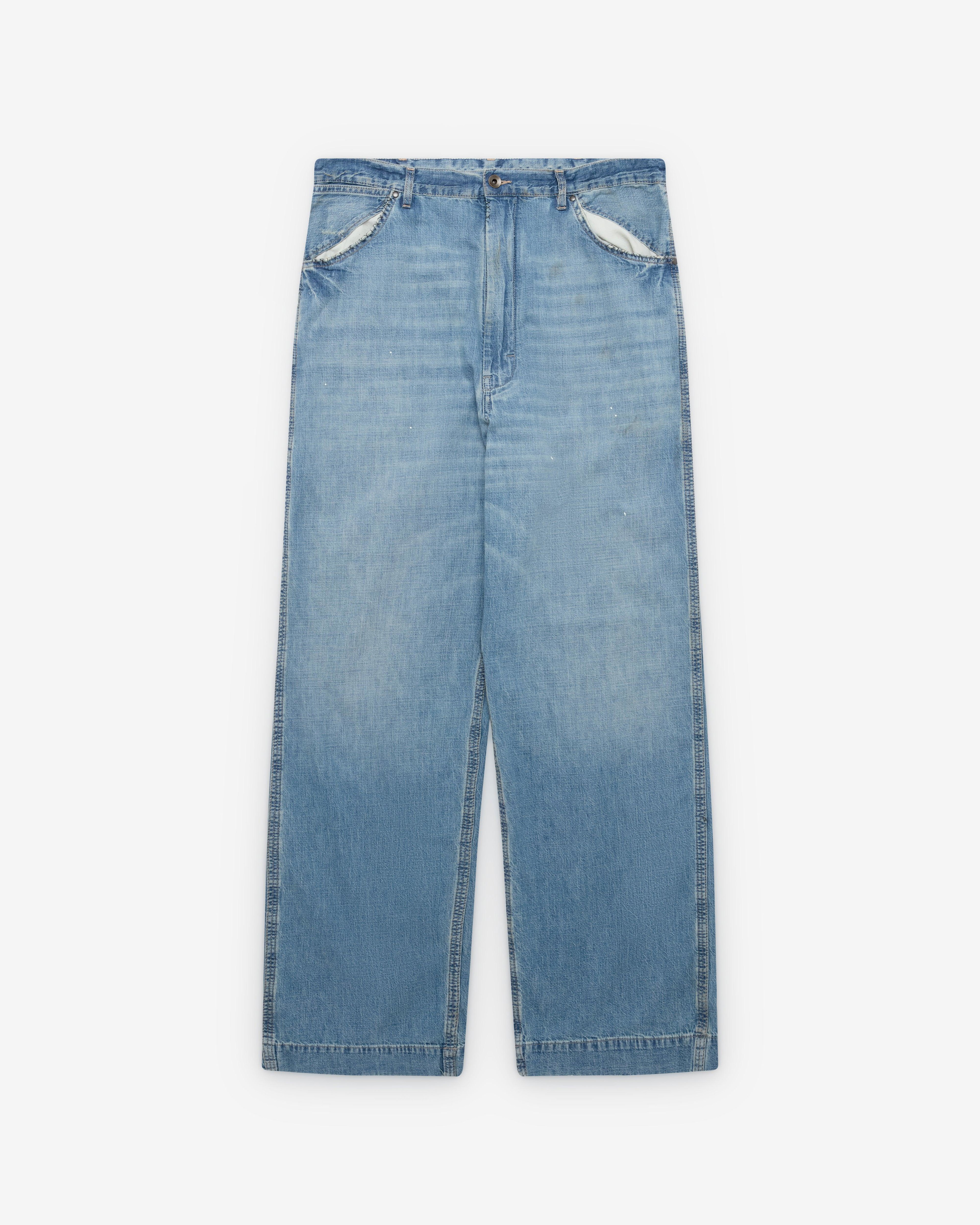 Maison Margiela - Men's Wide Leg Jeans - (Blue) by MAISON MARGIELA