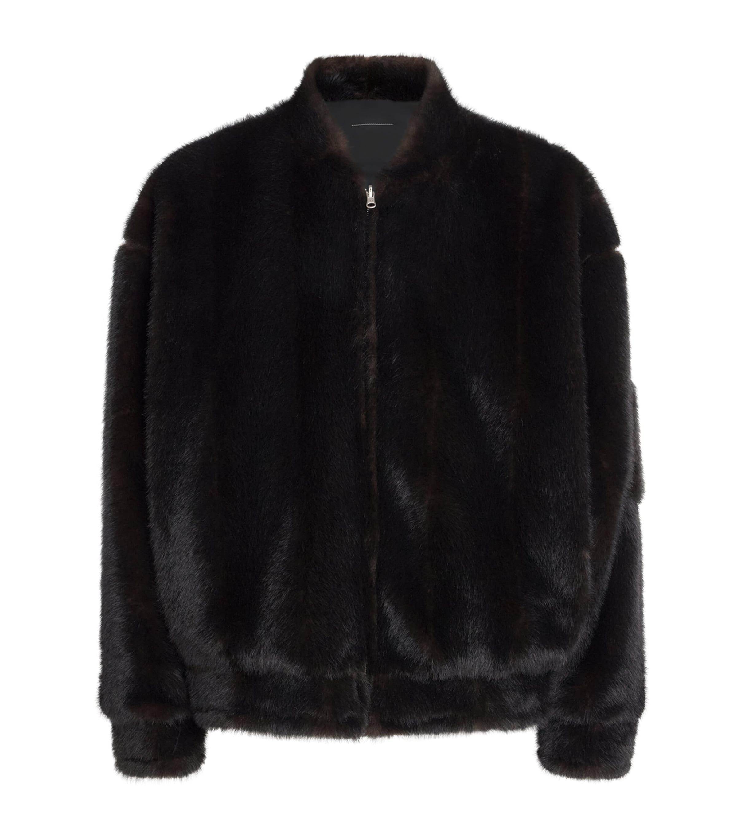 Maison Margiela Reversible Faux Fur Bomber Jacket by MAISON MARGIELA