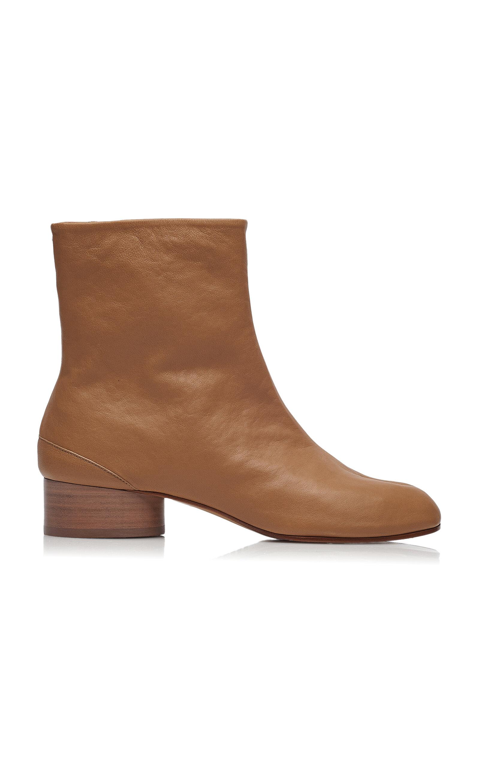 Maison Margiela Tabi Leather Ankle Boots - Moda Operandi by MAISON MARGIELA