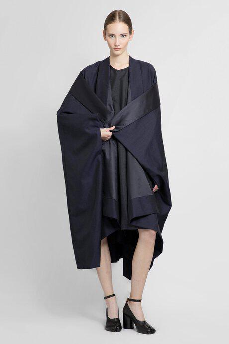 【関税送料込】☆Maison Margiela☆British Mohair Blanket Coat Maison Margiela Women'S Navy British Mohair Blanket Coat by
