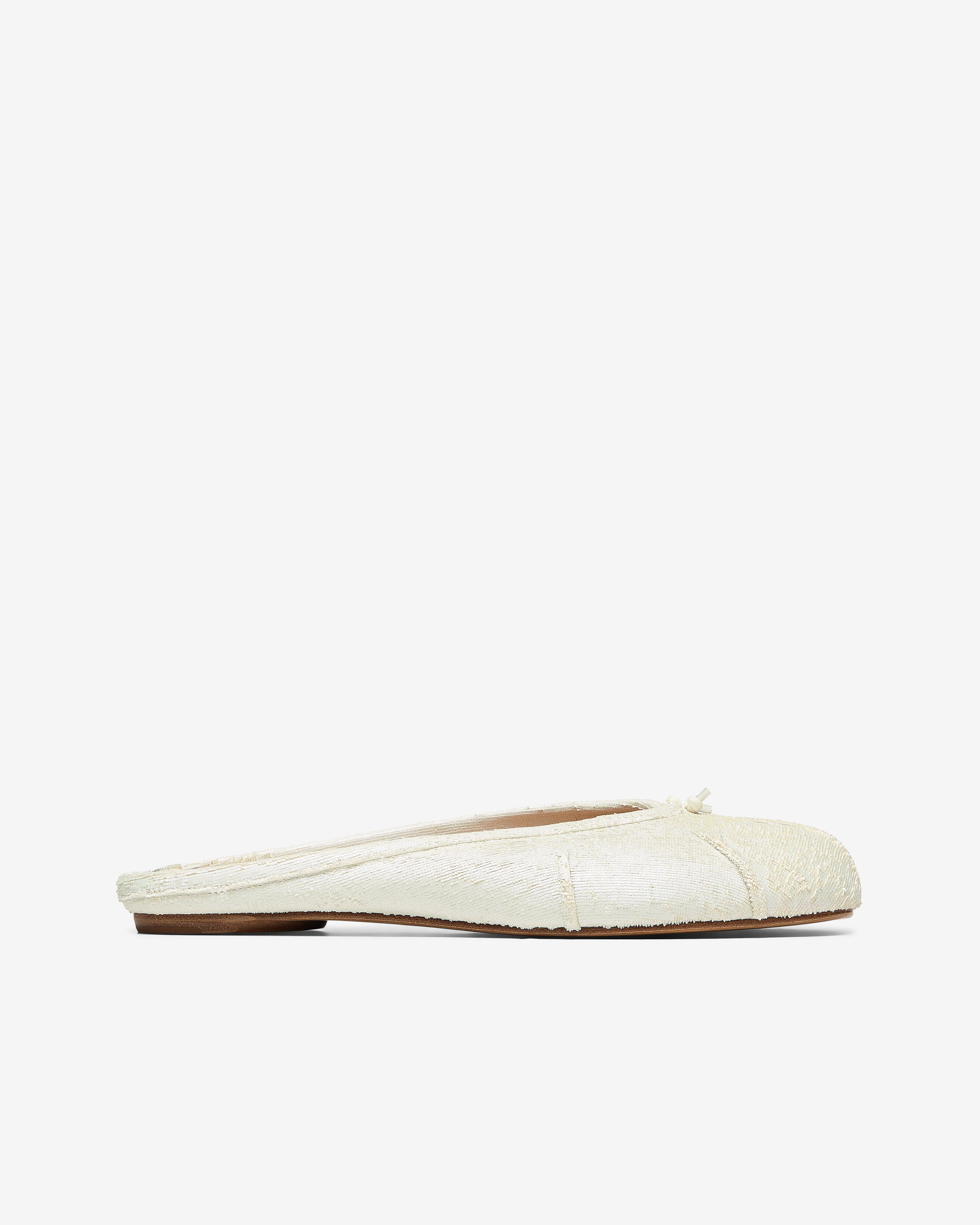 Maison Margiela - Women's Ballet Shoe - (White Pearl) by MAISON MARGIELA