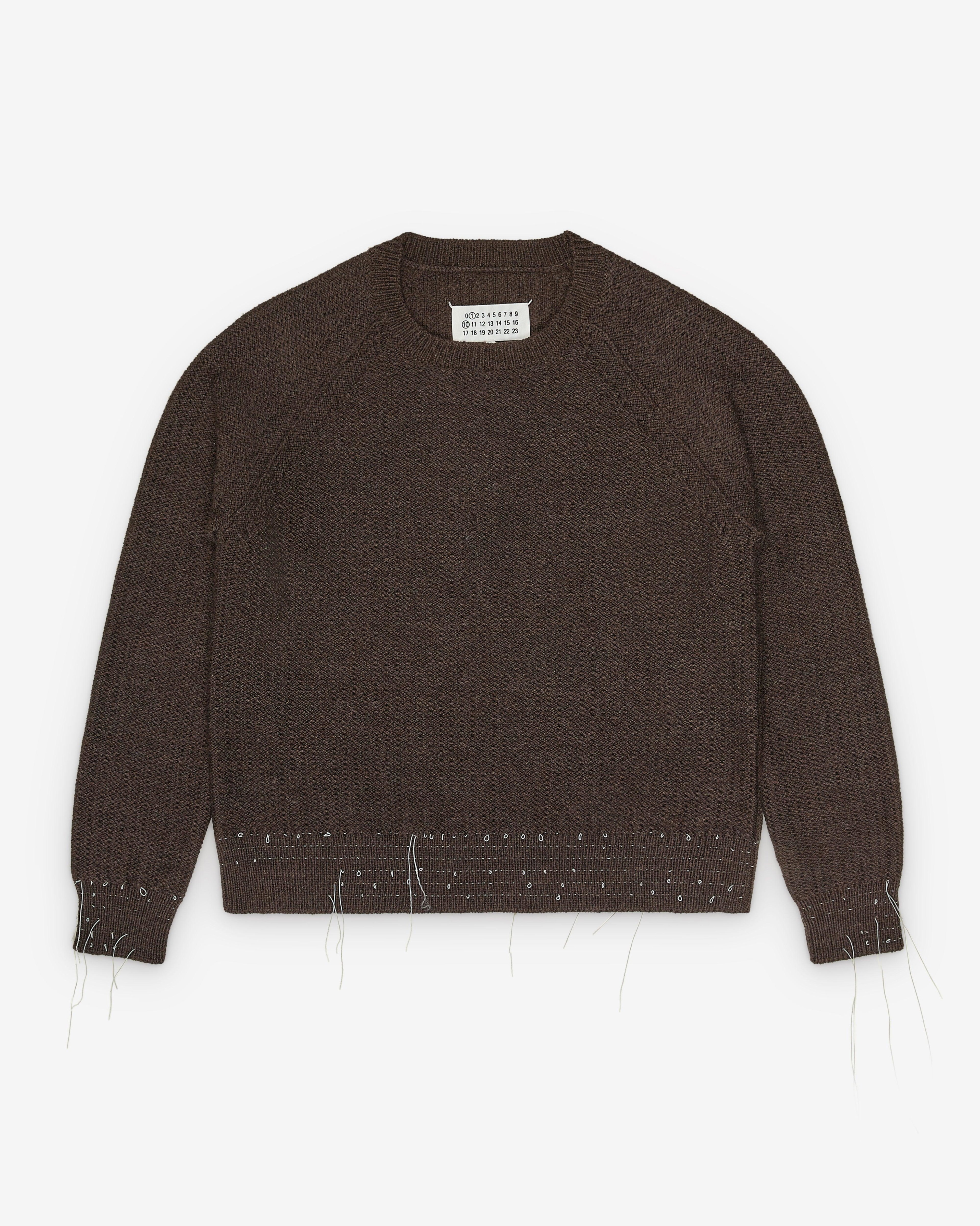 Maison Margiela - Women's Crewneck Sweater - (Brown) by MAISON MARGIELA