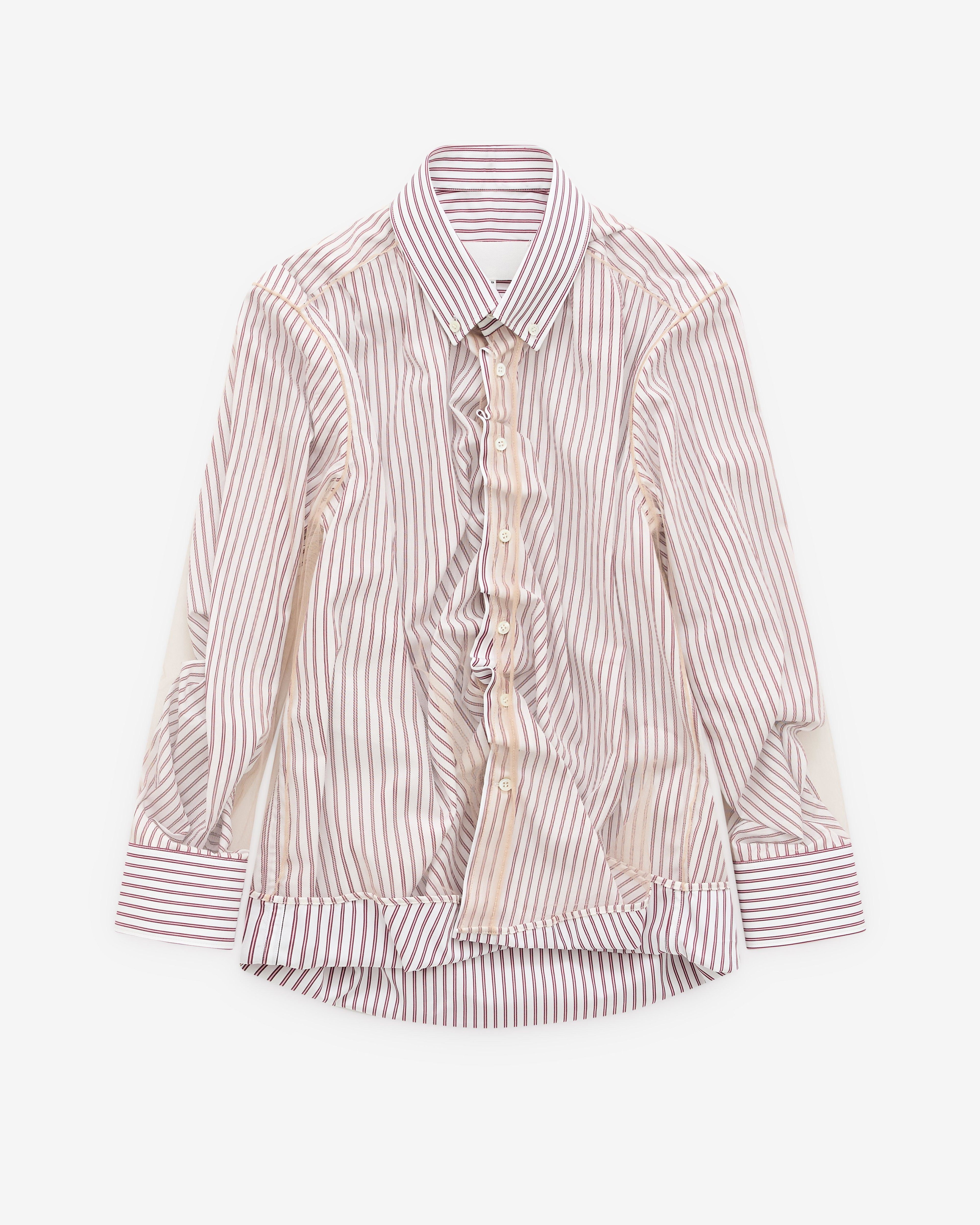 Maison Margiela - Women’s Layered Tulle Shirt - (Silver) by MAISON MARGIELA