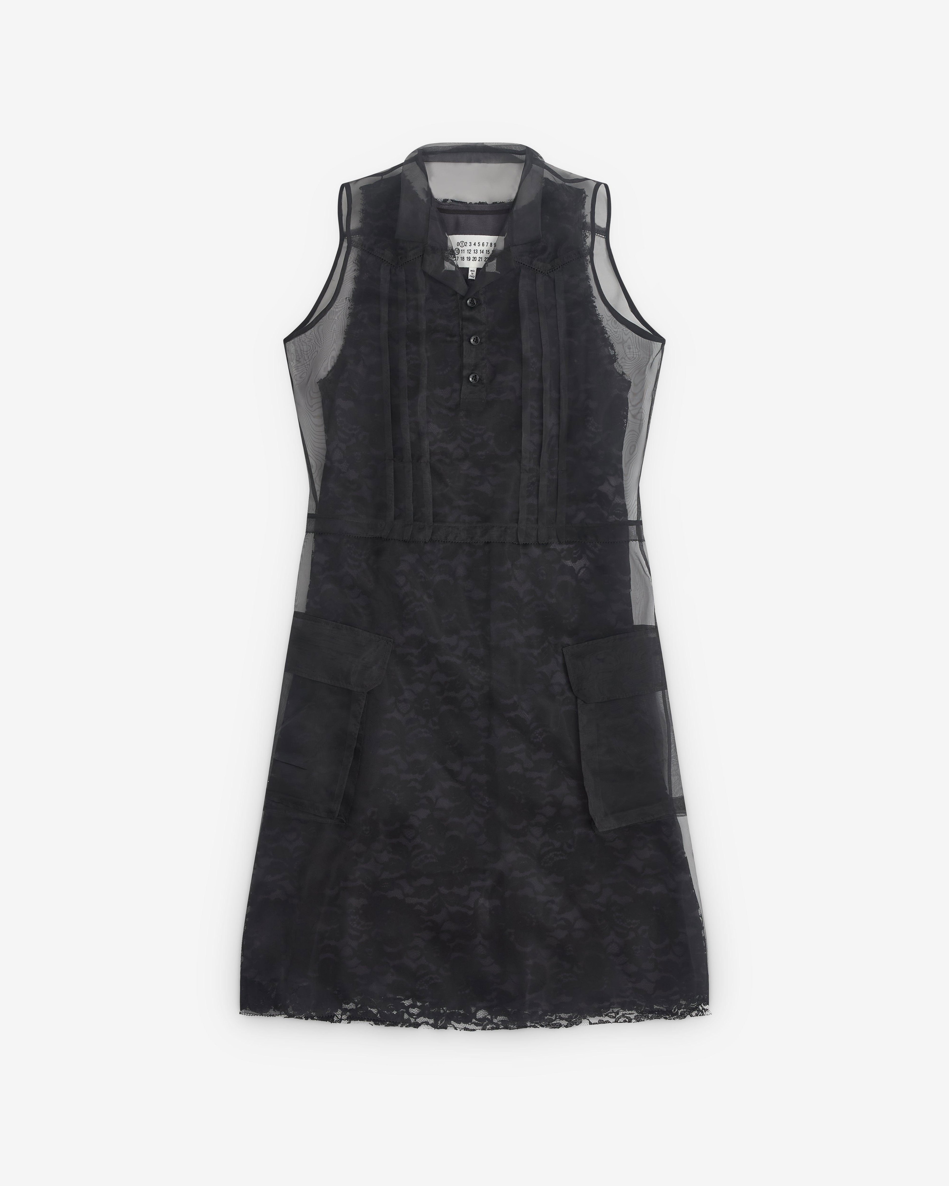 Maison Margiela - Women’s Sheer Tea Dress - (Black) by MAISON MARGIELA