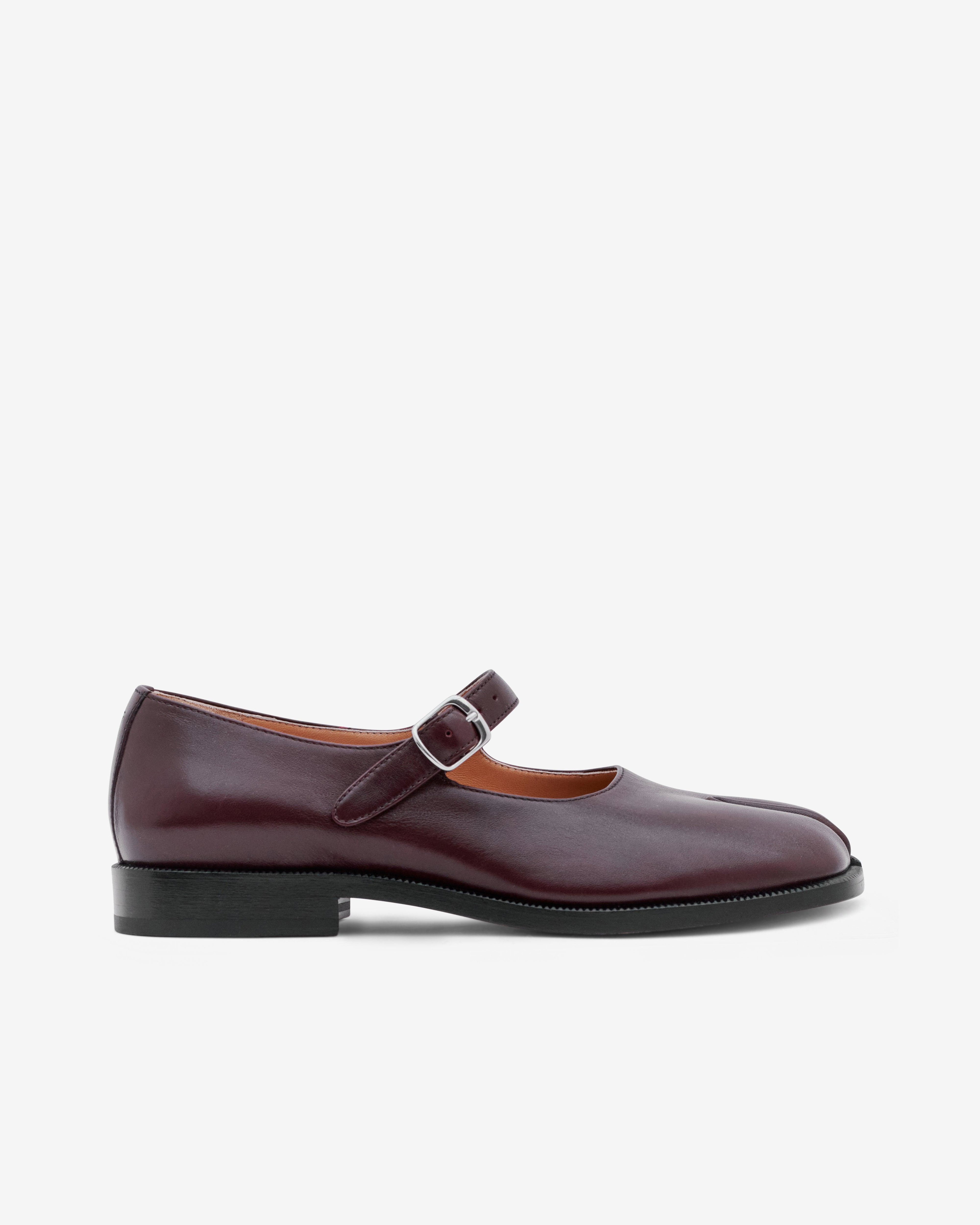 Maison Margiela - Women’s Tabi City Mary-Jane Shoes - (Vineyard Wine) by MAISON MARGIELA
