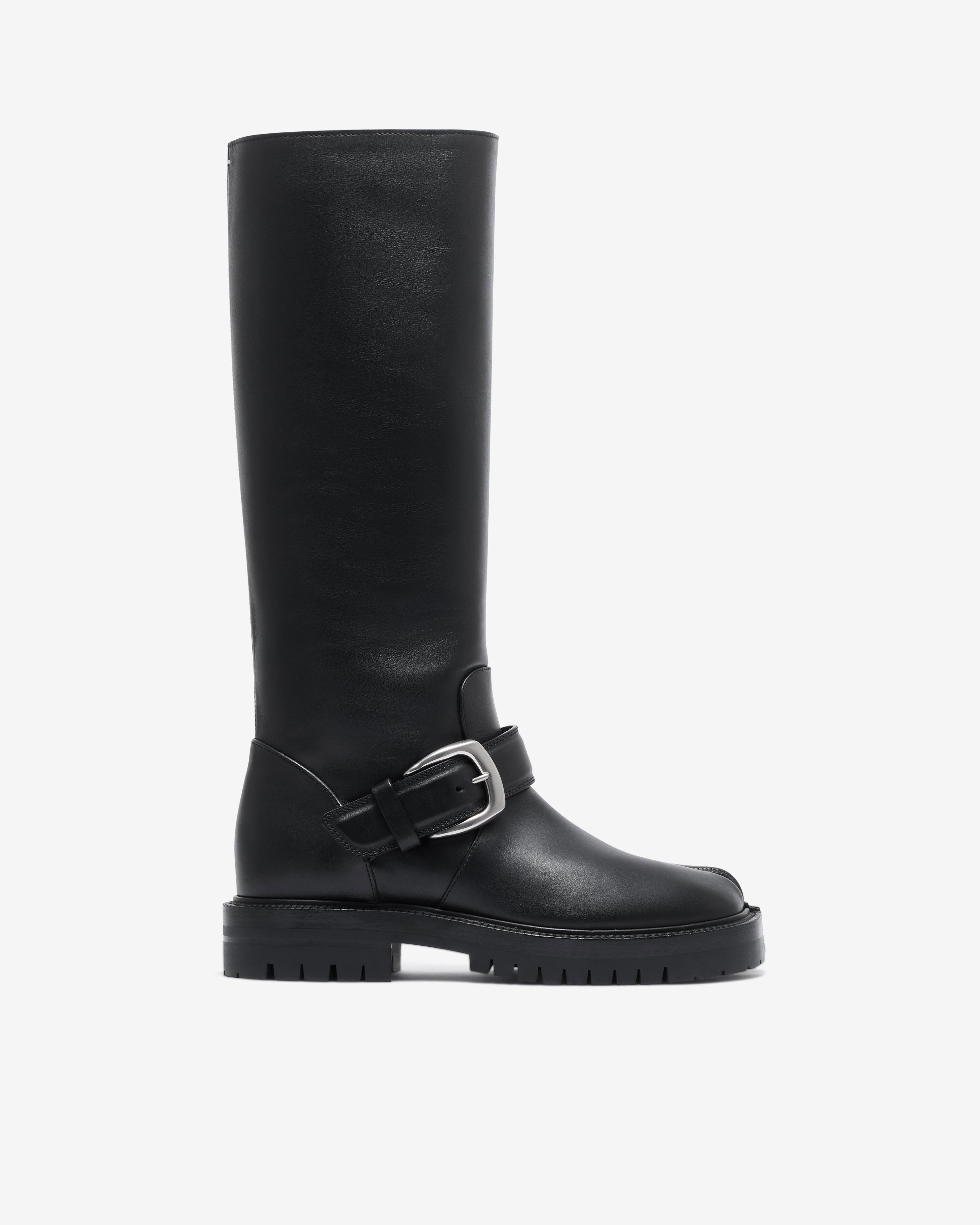 Maison Margiela - Women’s Tabi Country Knee-High Boots - (Black) by MAISON MARGIELA