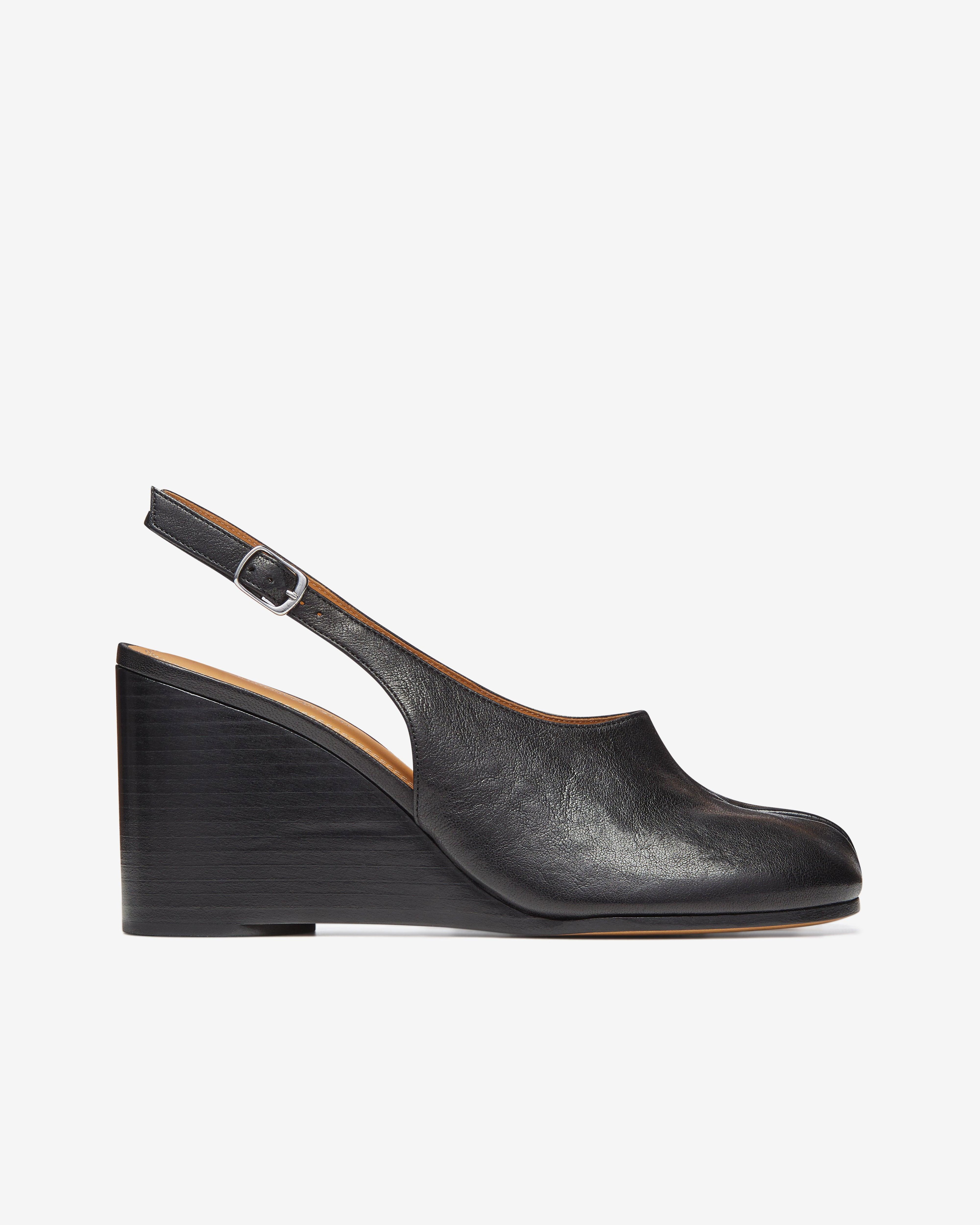 Maison Margiela - Women's Tabi Wedge Slingback - (Black) by MAISON MARGIELA