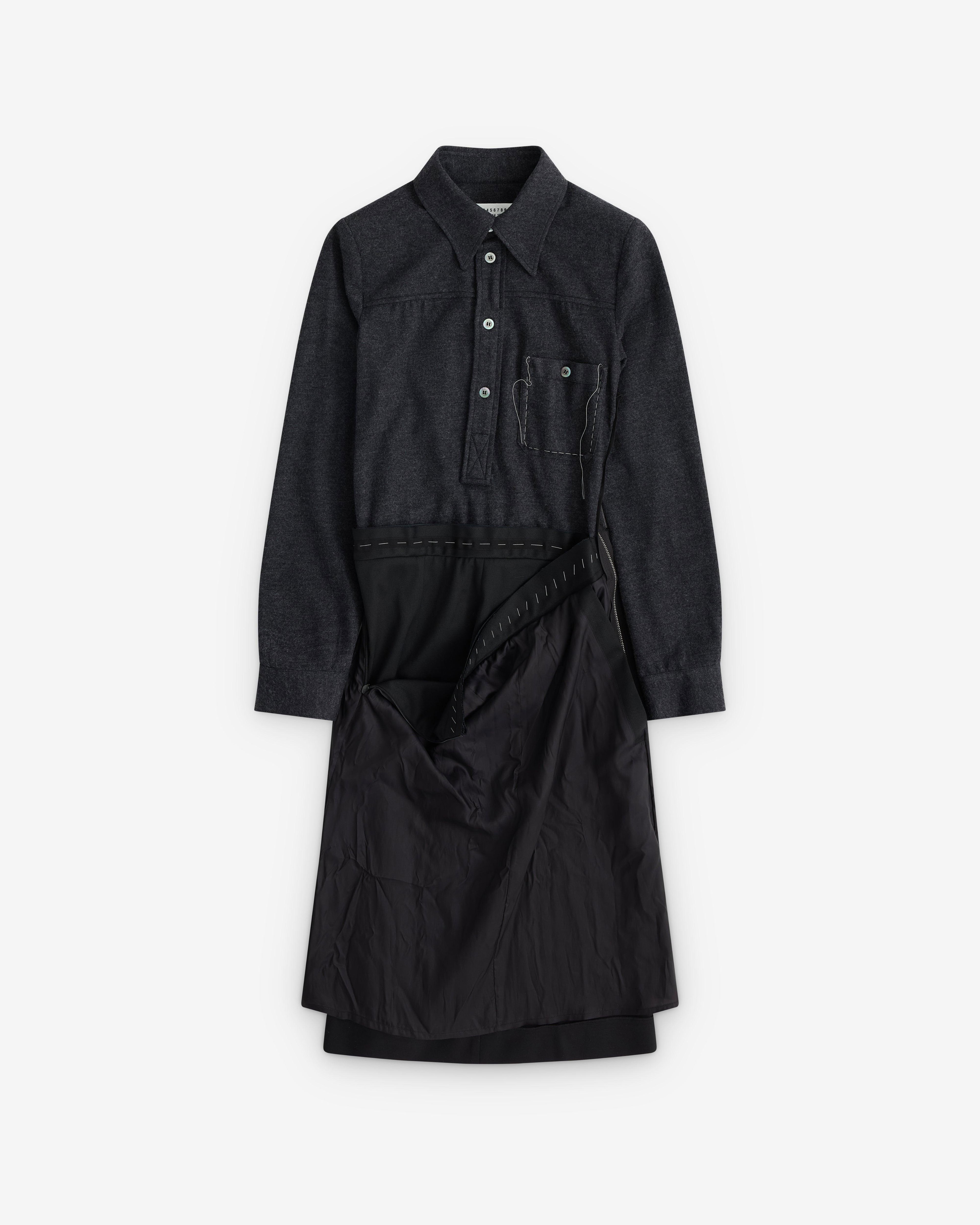 Maison Margiela - Women's Wool Long Dress - (Black) by MAISON MARGIELA