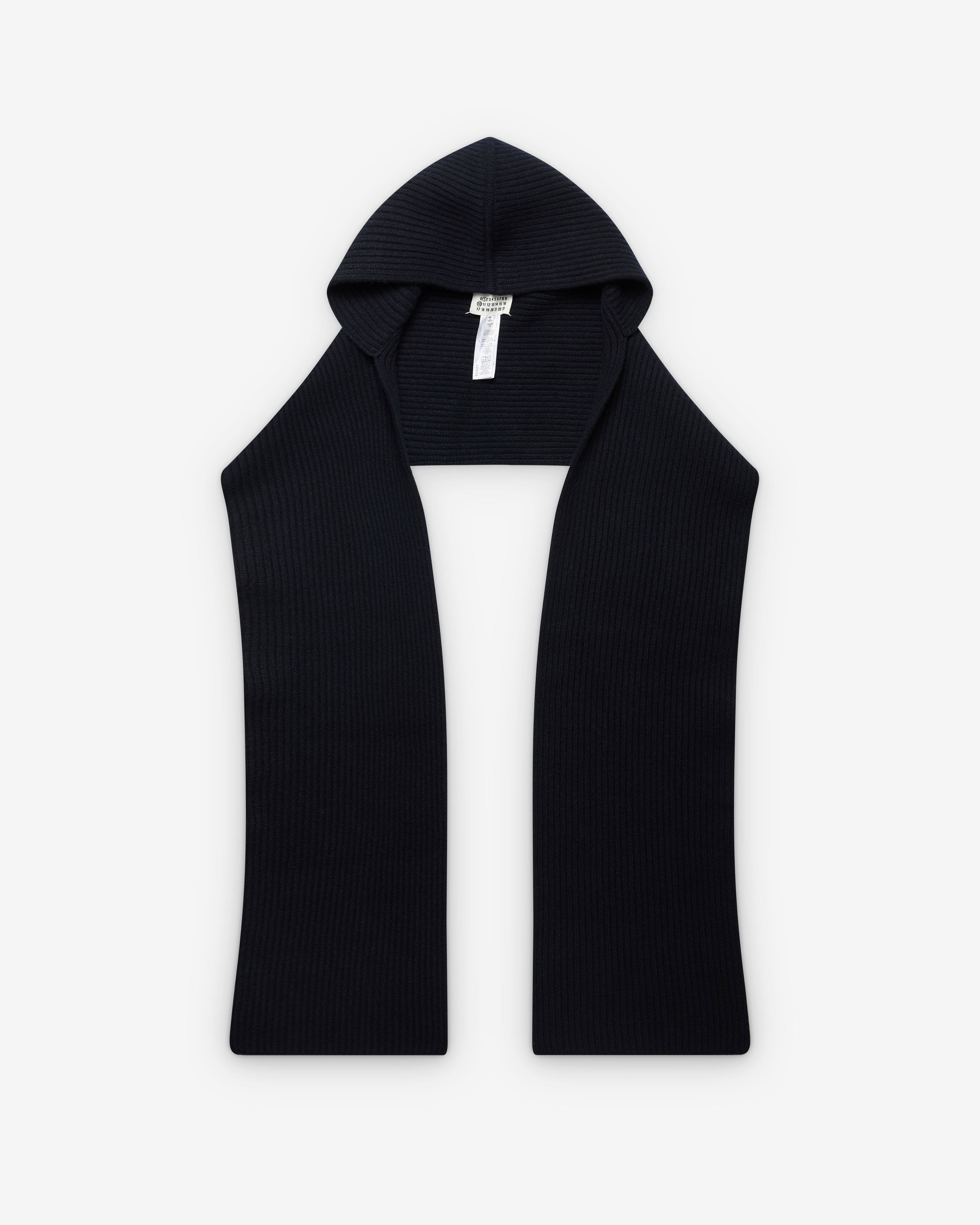 Maison Margiela - Wool Hooded Scarf - (Navy) by MAISON MARGIELA