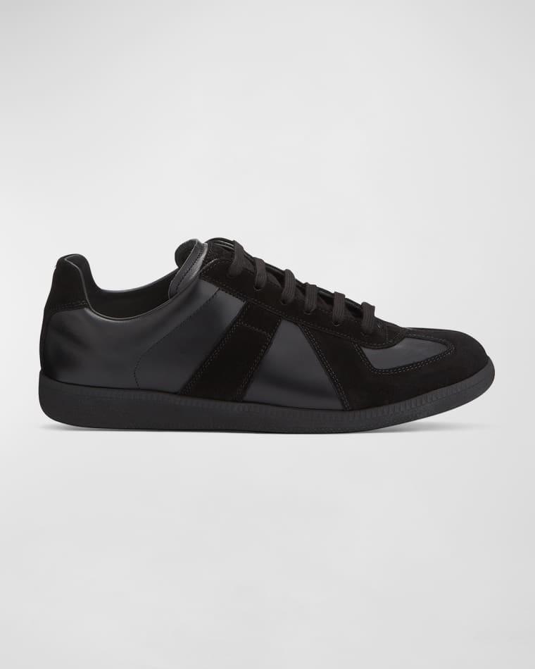 Men's Replica Leather Suede Low-Top Sneakers by MAISON MARGIELA