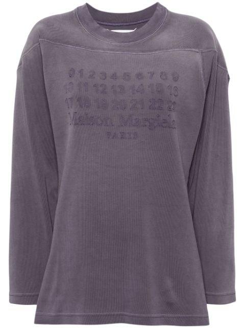 Numbers logo cotton T-shirt by MAISON MARGIELA