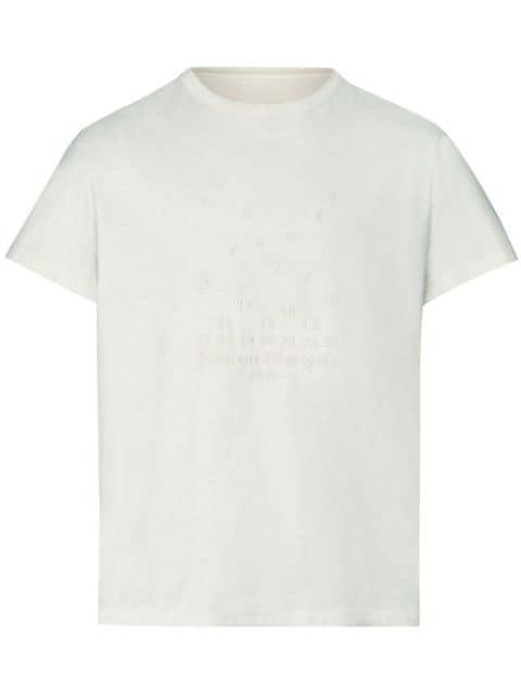 Numeric logo-embroidered T-shirt by MAISON MARGIELA