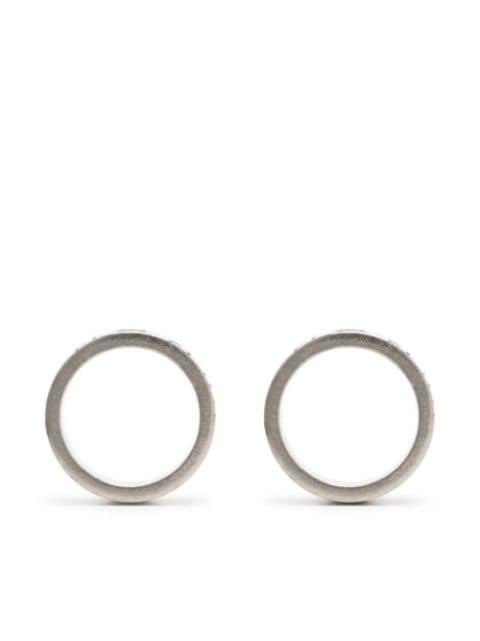 Numerical-engraved hoop earrings by MAISON MARGIELA