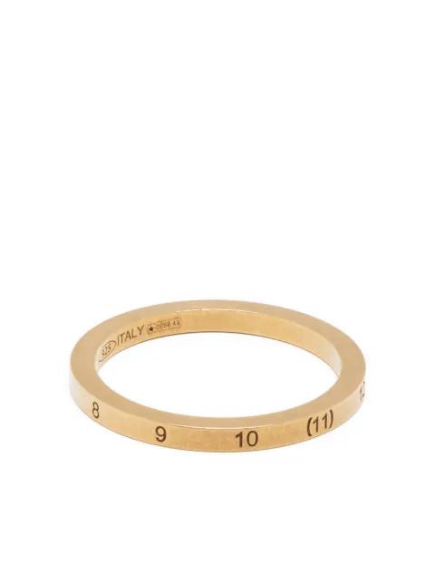 Numerical semi-polished ring by MAISON MARGIELA