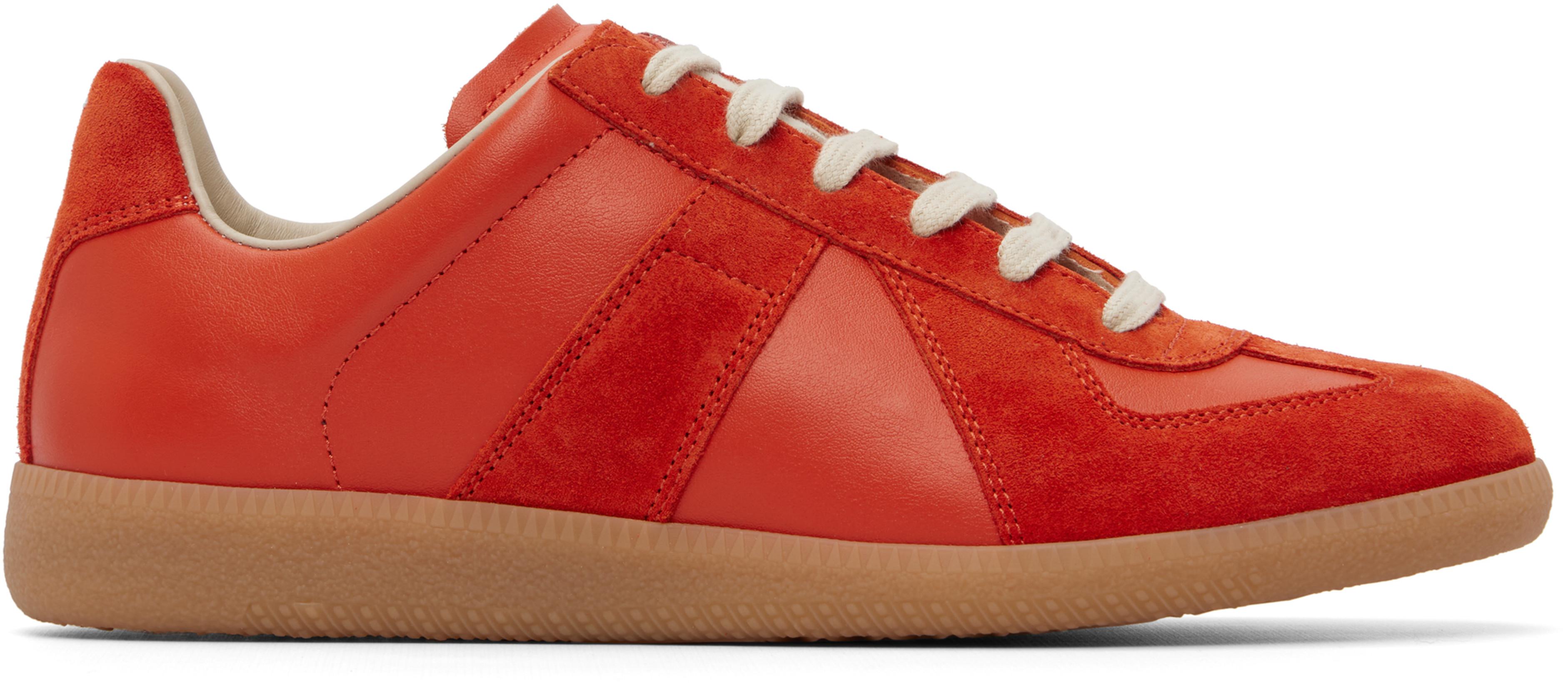 Orange Replica Sneakers by MAISON MARGIELA