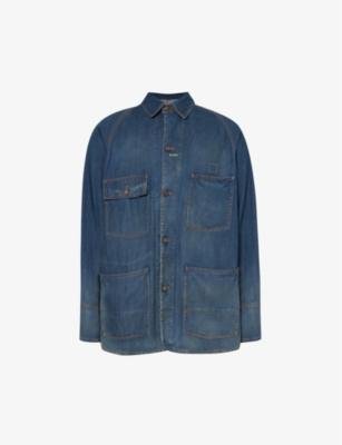 Patch-pocket relaxed-fit denim shirt by MAISON MARGIELA