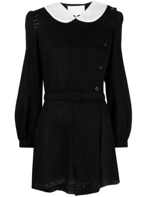 Peter Pan-collar wool minidress by MAISON MARGIELA