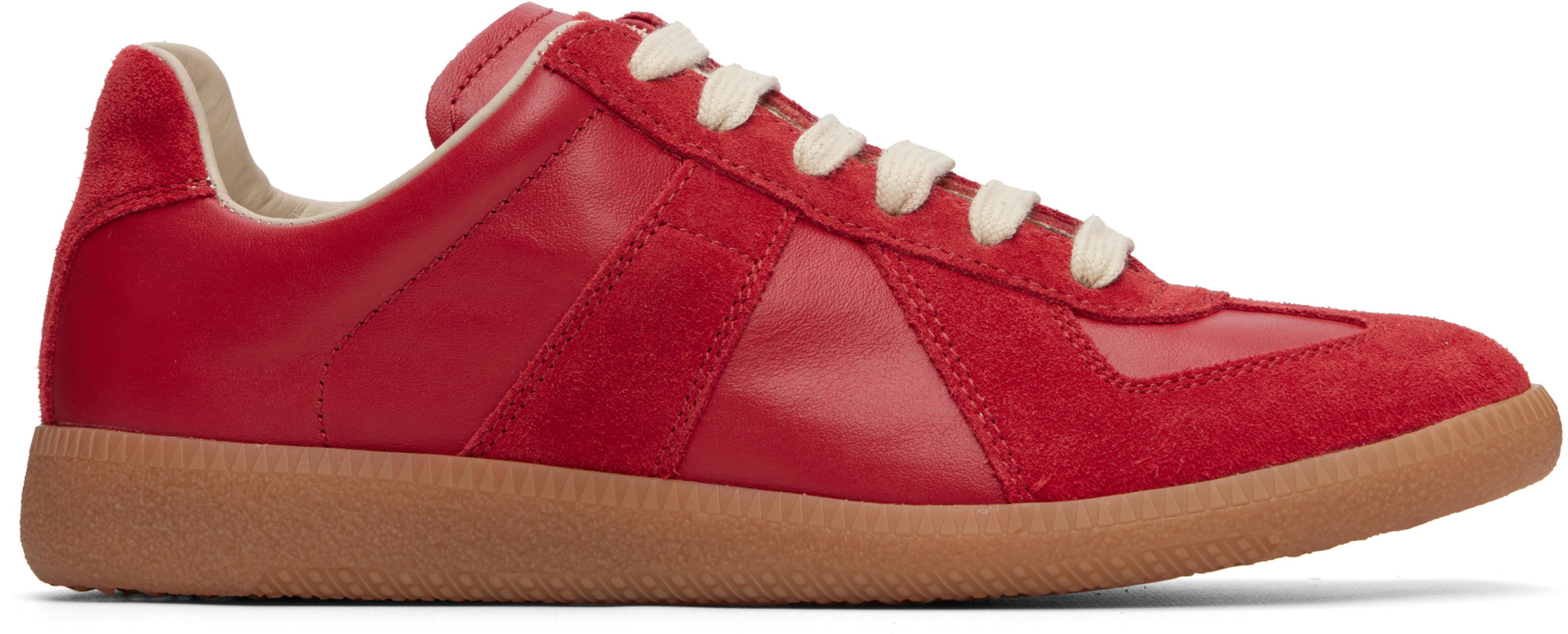 Red Replica Sneakers by MAISON MARGIELA